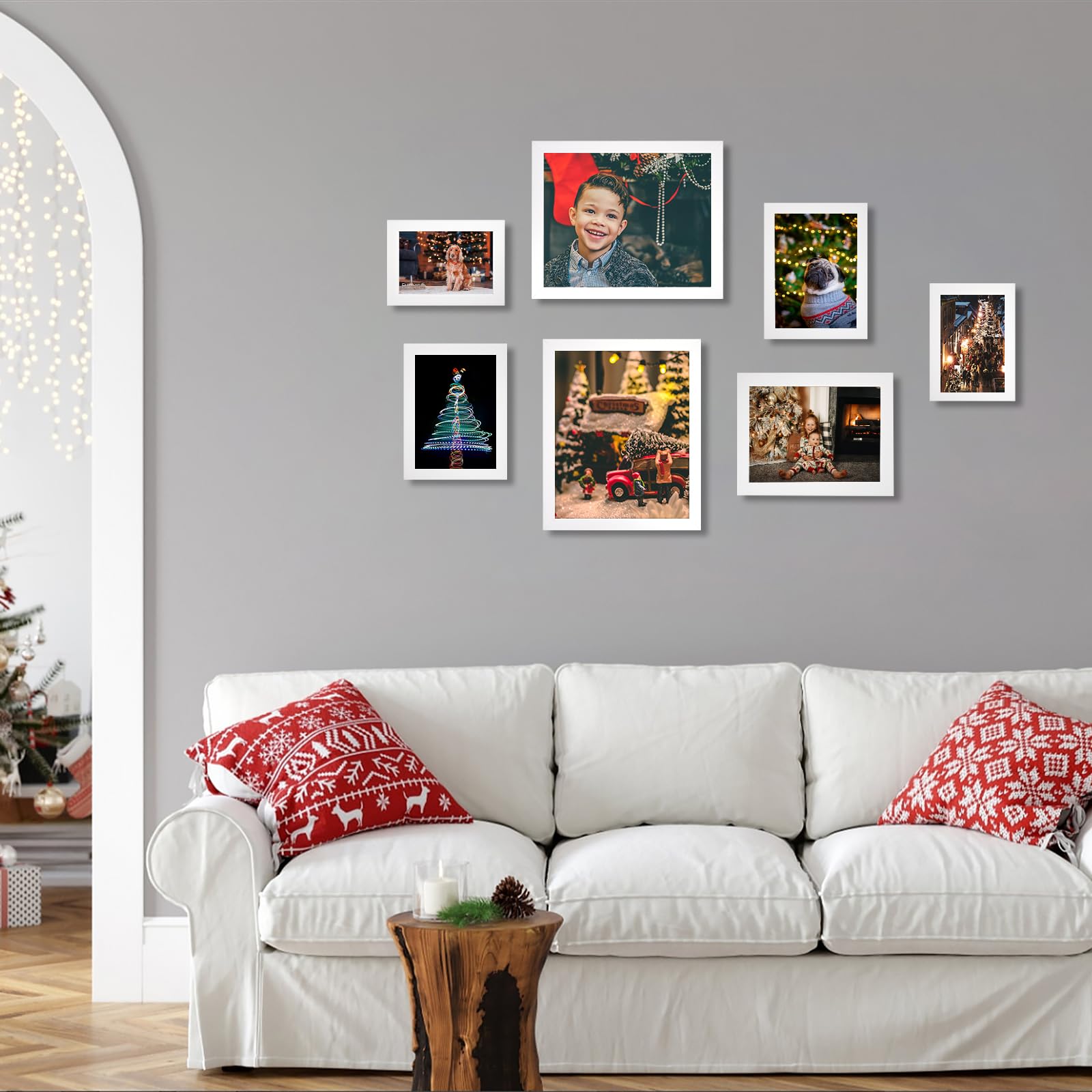 5x7 Picture Frames White Set of 12 for Wall Gallery Collage Photo Frames or Tabletop Display