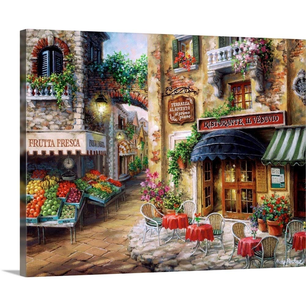 Canvas On Demand Buon Appetito Canvas Wall Art Print By Nicky Boehme, Contemporary, Home Decor, Artwork, 45''X36''