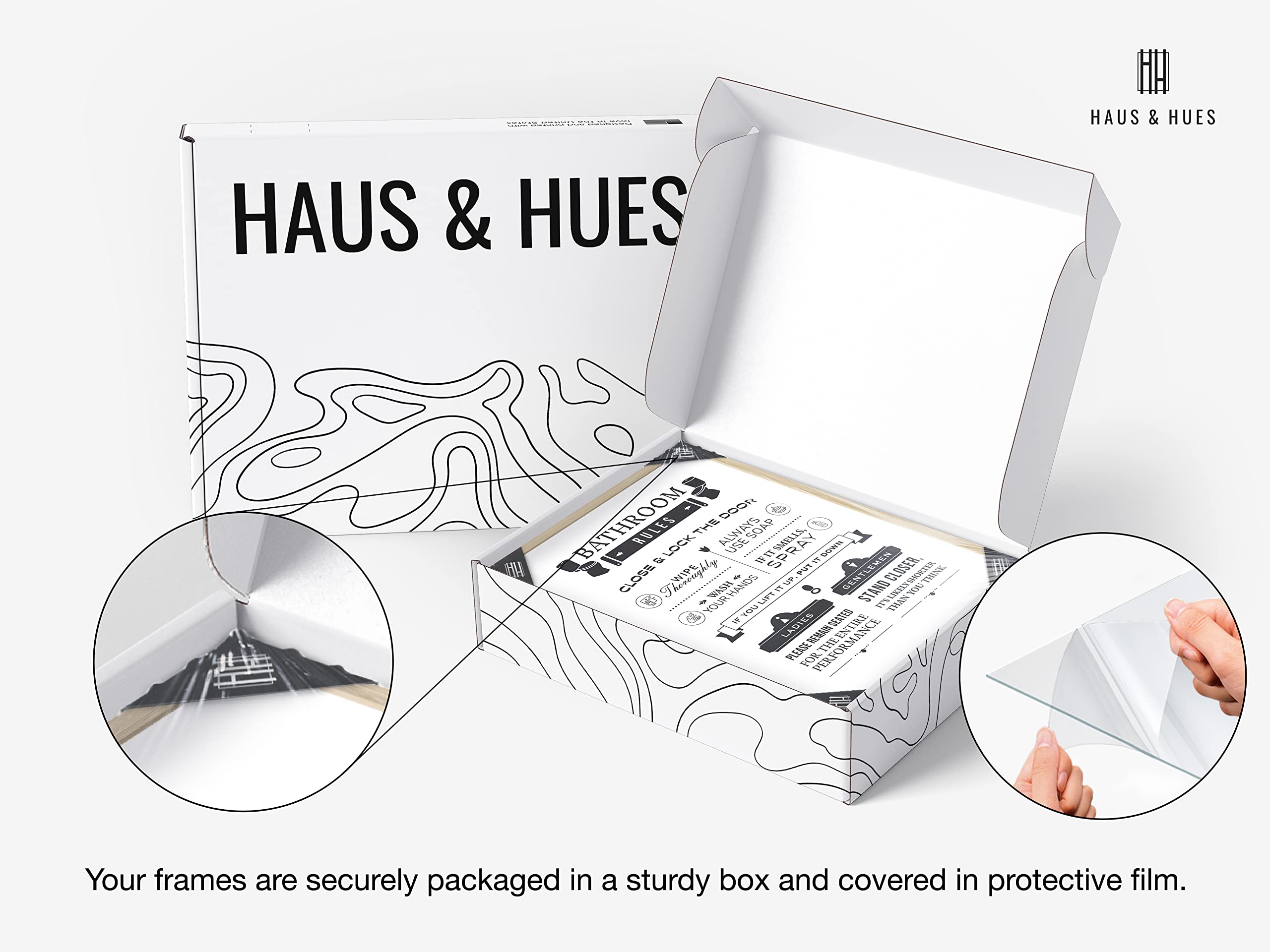 Haus And Hues Funny Bathroom Decor & Bathroom Signs - Funny Bathroom Wall Art & Bathroom Decor Signs, Funny Bathroom Signs, Funn