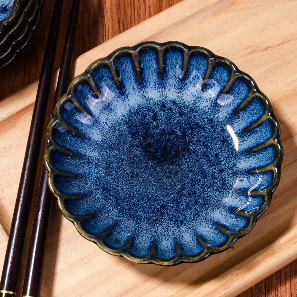 Bosili Japanese Soy Sauce Dishes Set Of 5, Dipping Sauce Dish Bowl For Sushi, Sauce, Side Dish (Hb)