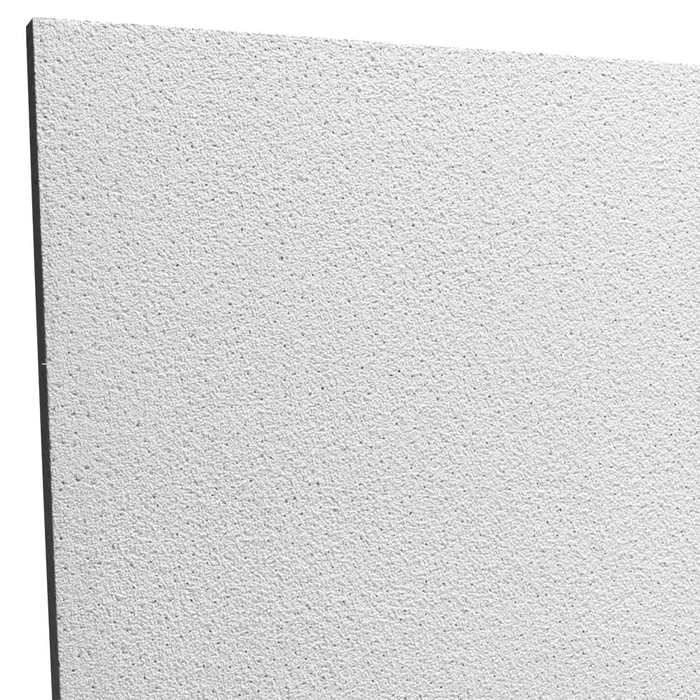 uDecor Arena 2x4 Acoustical Ceiling Tile - Box of 10 - Fire-Rated White