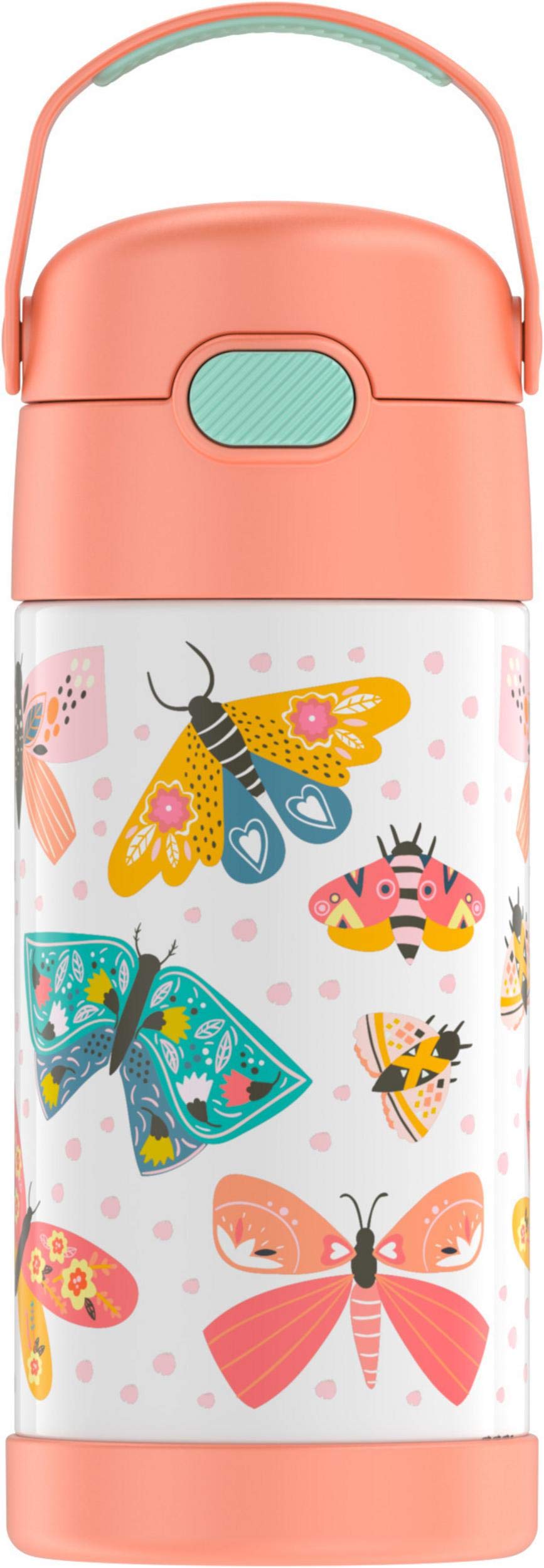 Thermos Funtainer F4101 Stainless Steel Kids Bottle, 12 Ounce, Butterfly