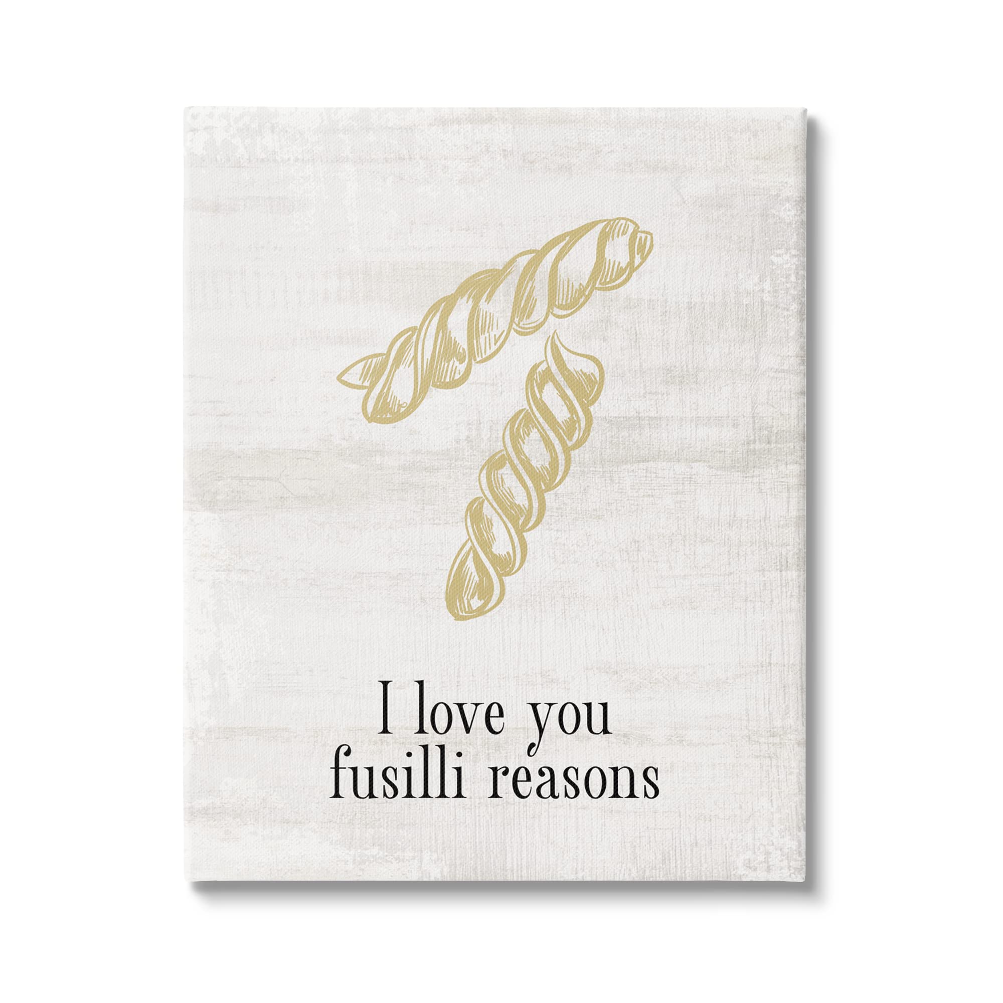 Stupell Industries Love You Fusilli Reasons Phrase Canvas Wall Art, Design by Lil Rue