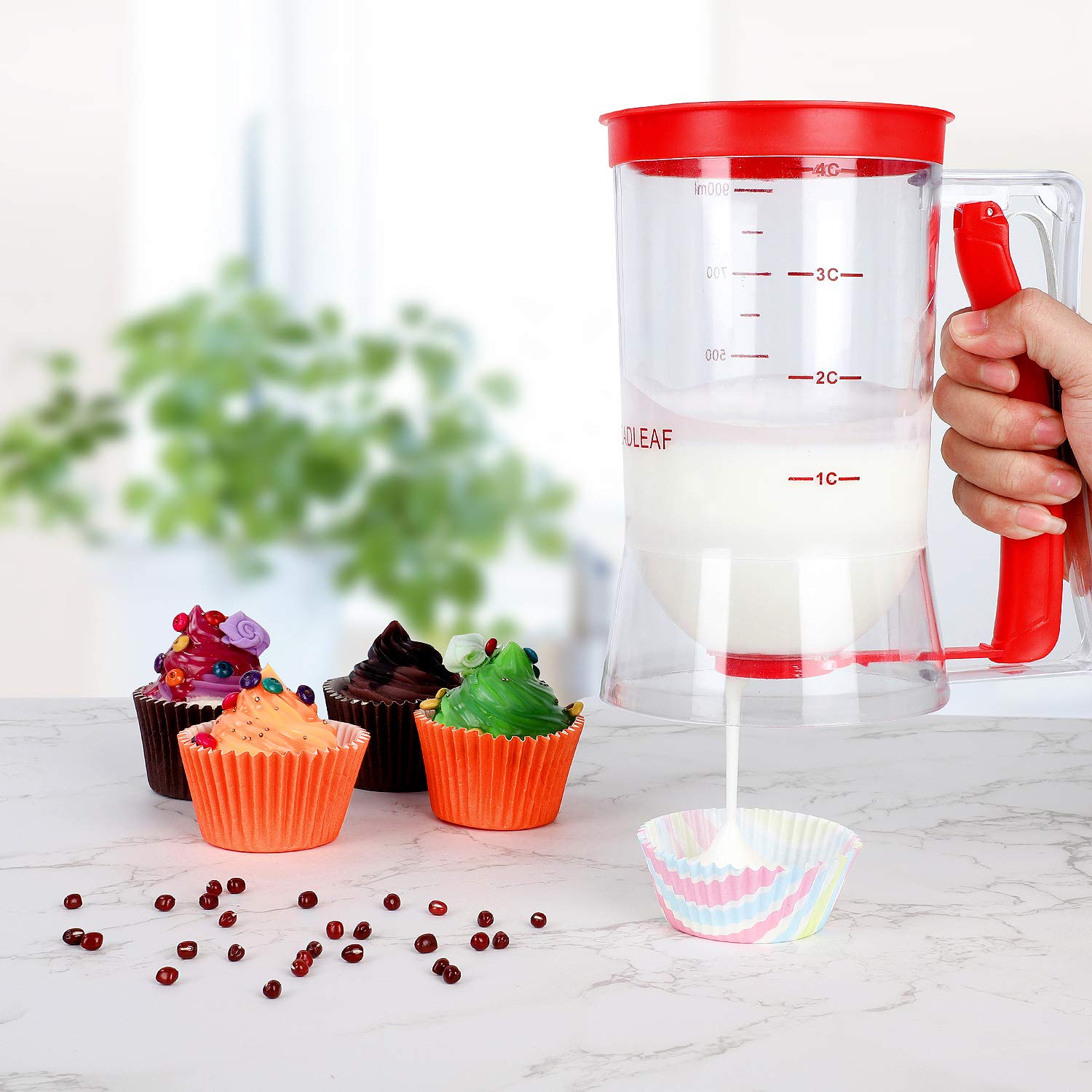 Bbstarz Batter Separator Cupcakes Pancakes Cookie Cake Waffles Batter Dispenser Cookie Separator Batter Cream Speratator Cup Mea