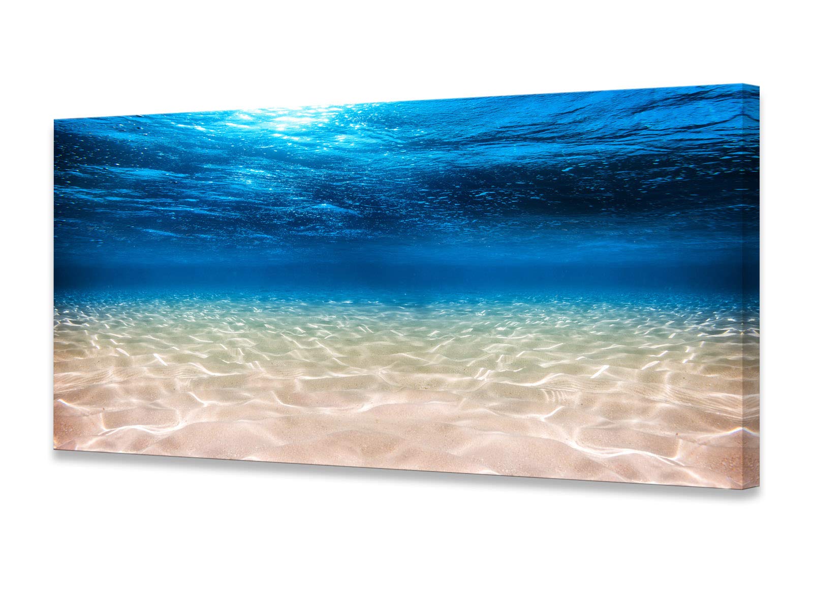 S00775 Print Artwork Blue Ocean Sea Wall Art Canvas Prints Picture Seaview Bottom View Beneath Surface Pictures Painting On Canvas Modern Seascape Home Office Decor XXLarge 30x60 inch