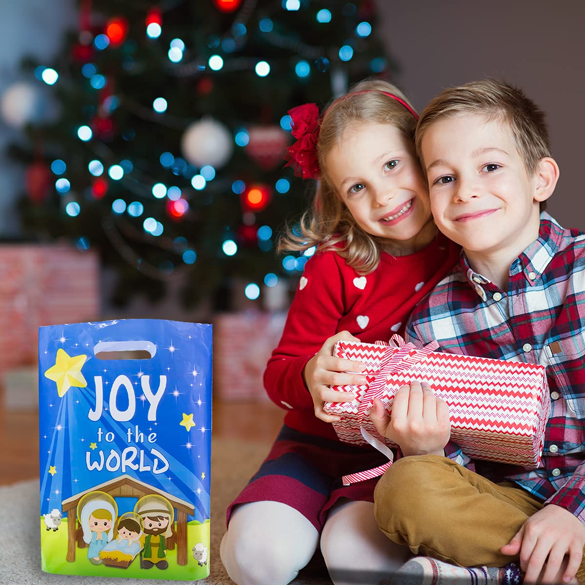 ceiba tree Nativity Goodie Bags Treat Goody Bags for Vacation Bible School Xmas Nativity Party Supply 25Pcs