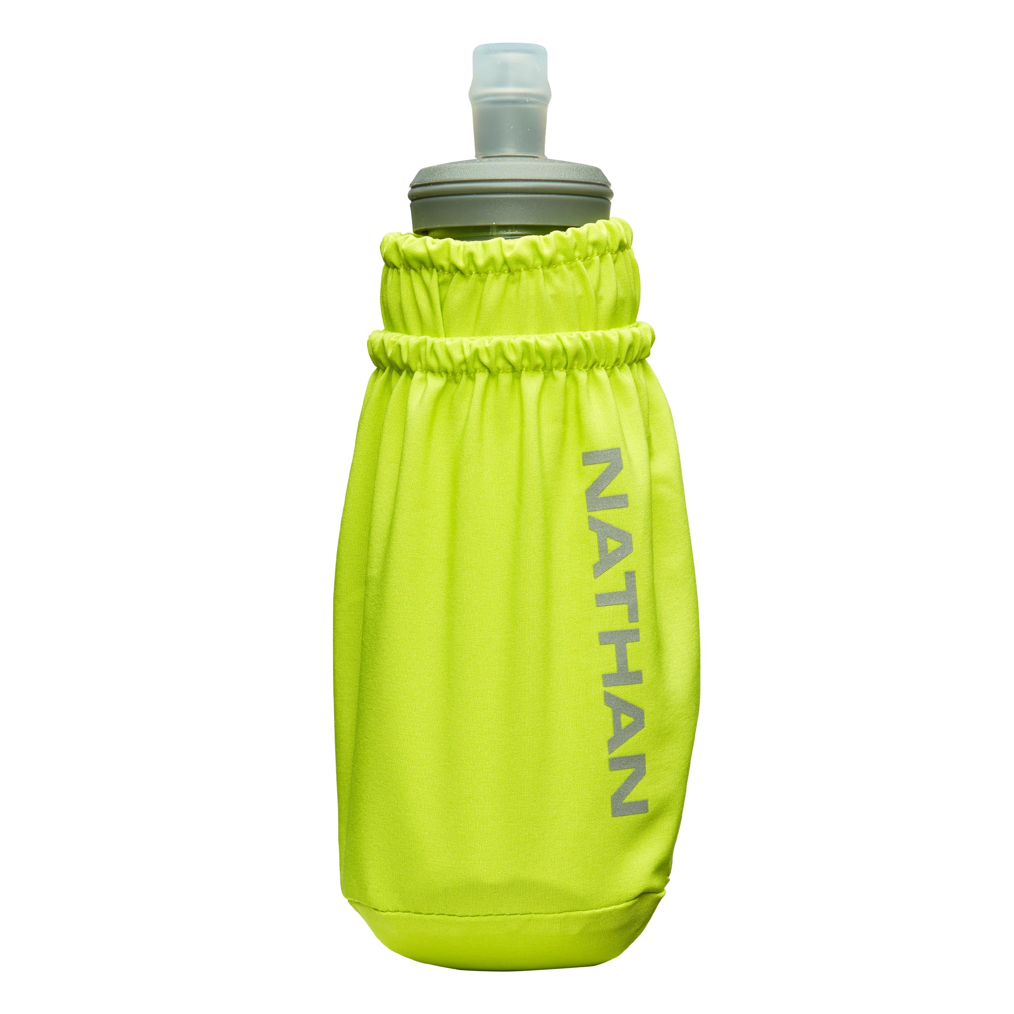 Nathan - Pinnacle 14oz Soft Flask Finish Lime/Reflective Silver OSFM