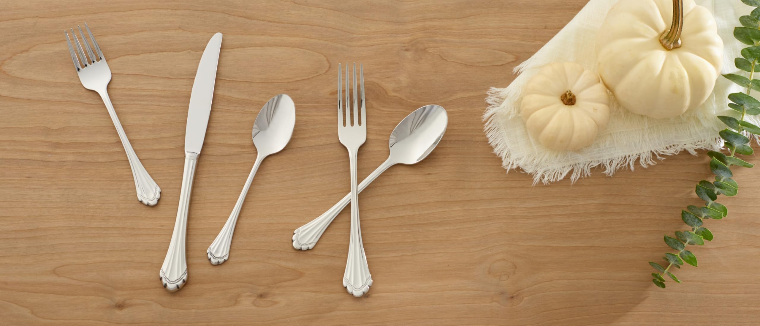 Oneida Marquette Fine Flatware Dinner Forks, Set Of 4