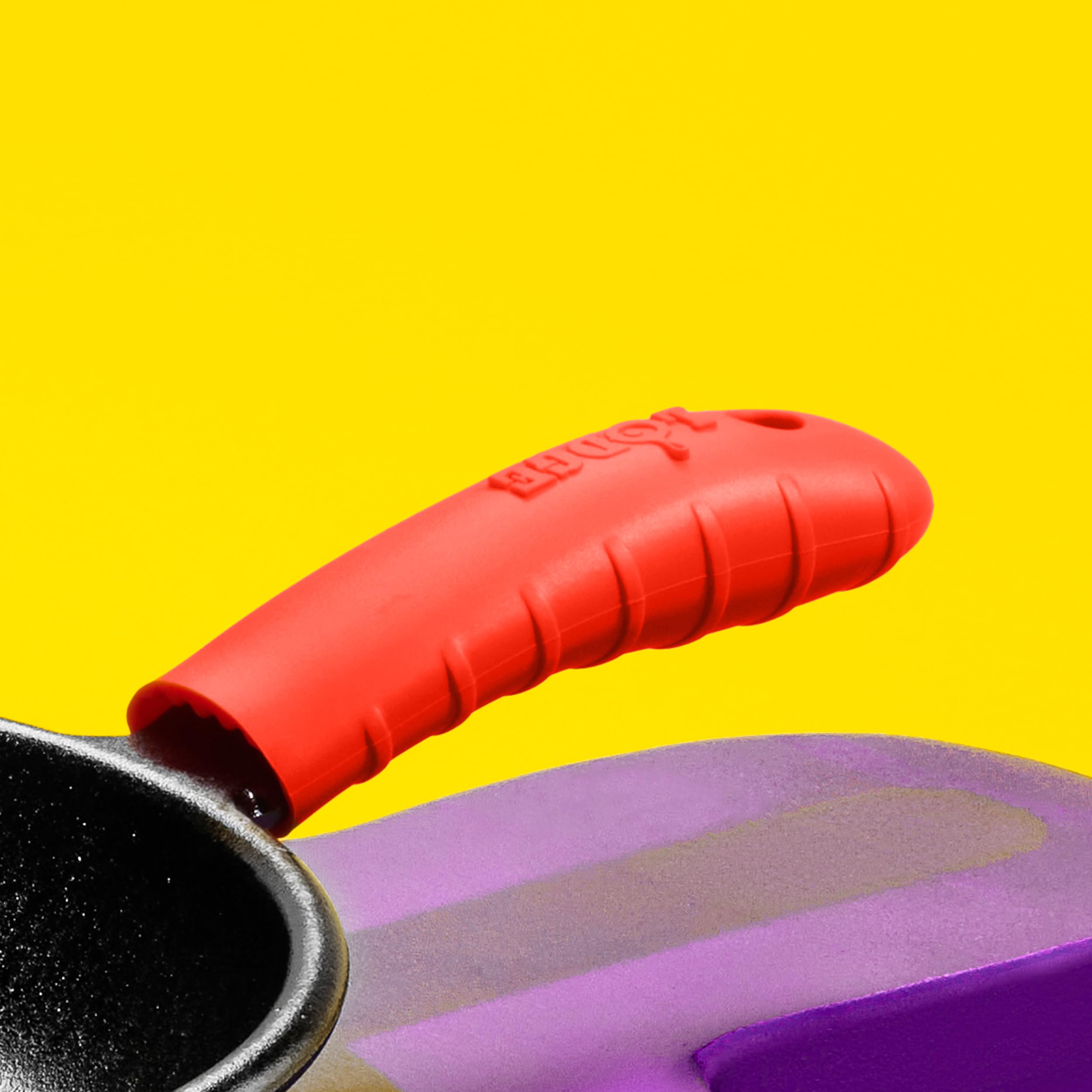 Lodge Bold Silicone Hot Handle Holder - Dishwasher Safe Hot Handle Holder Upgraded Design For Lodge Bold Products Only - Heat Pr