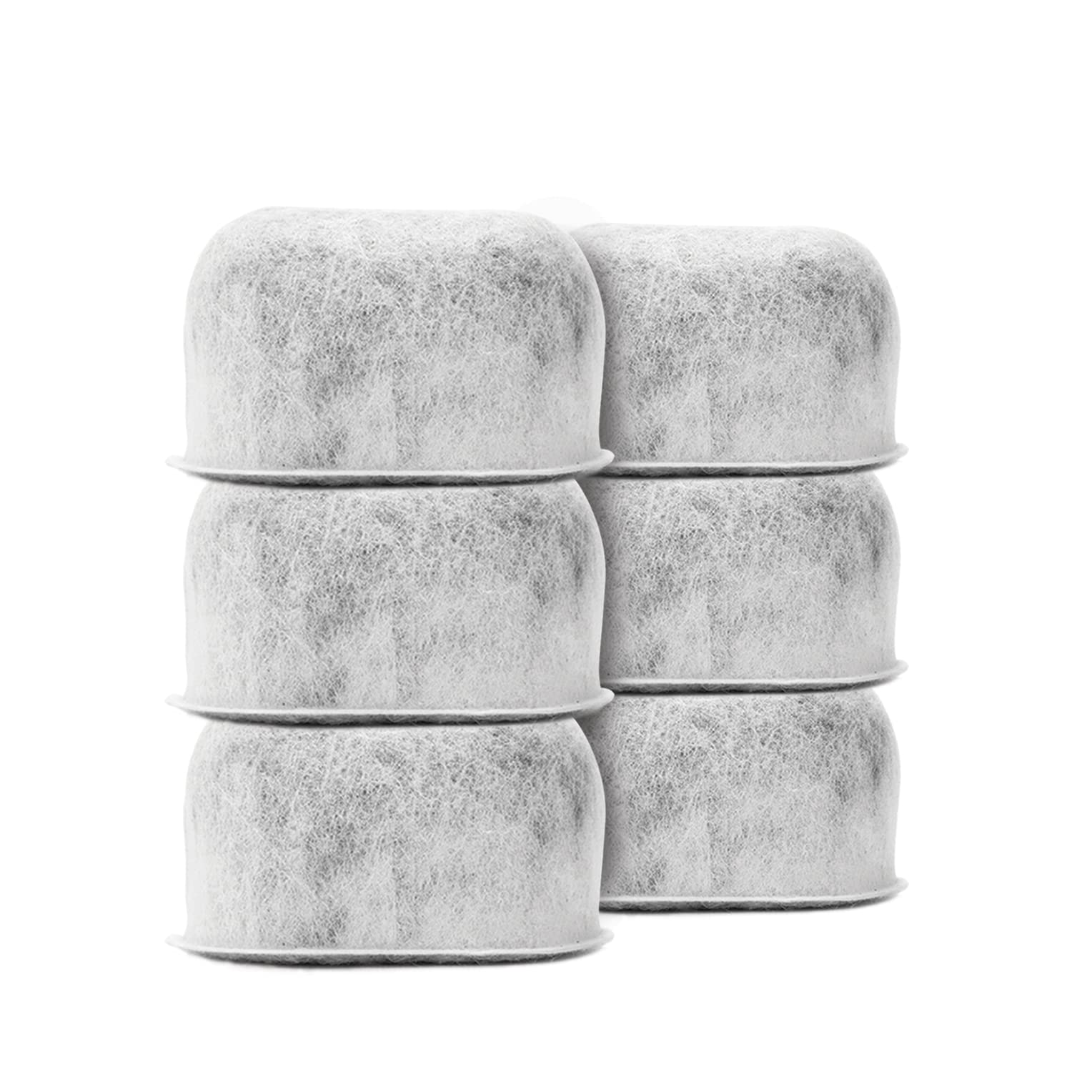 Pack Of 6 Replacement Charcoal Water Filters For All Cuisinart Coffee Machines - Cuisinart Compatible (Not Keurig) Filters Fit B