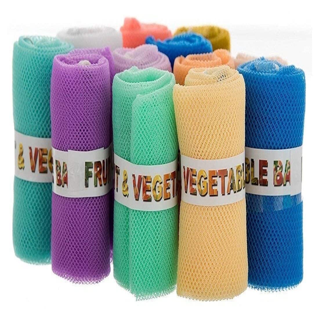 Rizniv Eco Friendly Produce Fridge Storage Bags Reusable Mesh &Net Vegetable Storage Bags For Fridge Vegetable Fruit Bag For Gro
