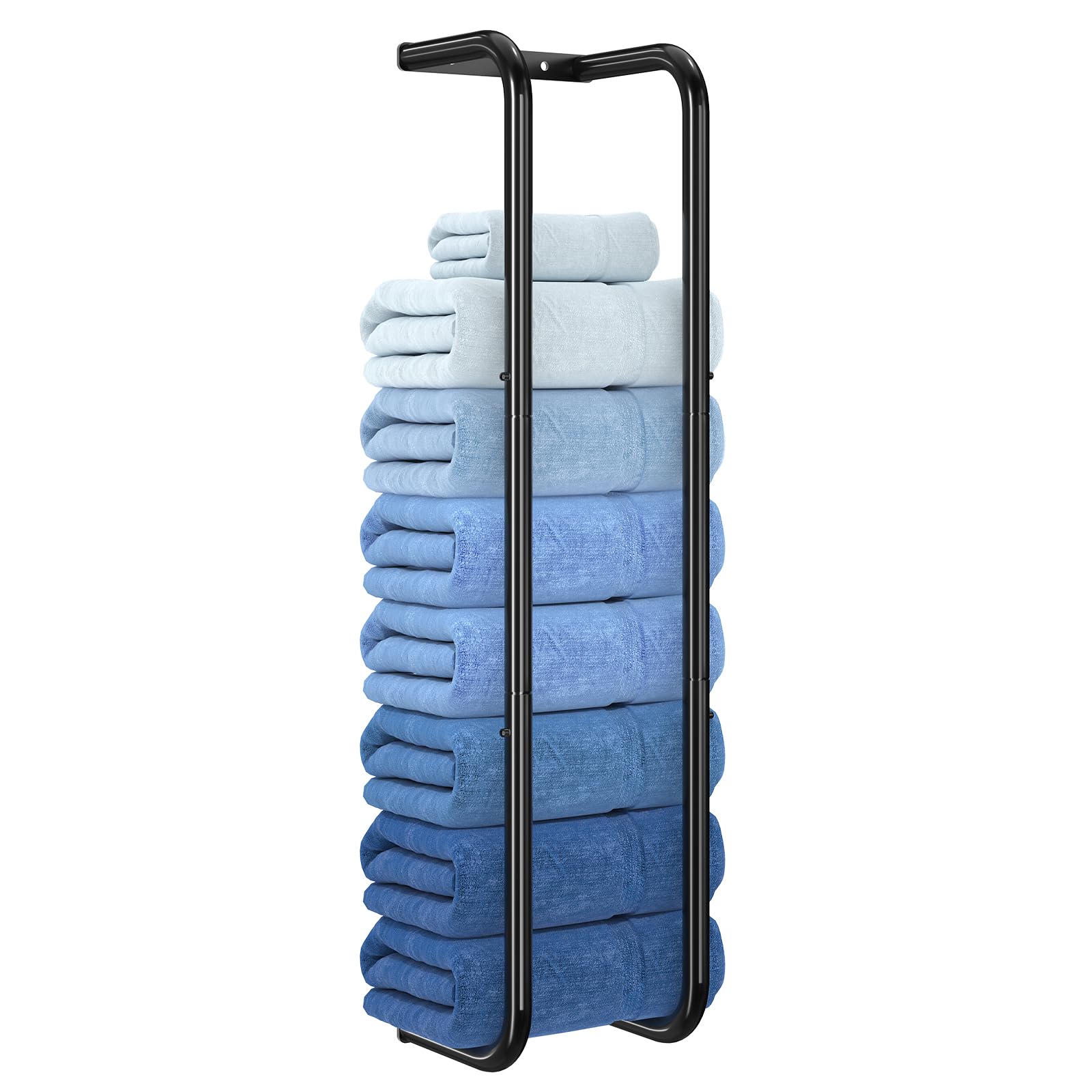 Simple Trending Towel Storage Rack, Wall Mounted Rustproof Metal Bathroom Organizer, Towel Holder For Bathroom 36 Inch Can Holds