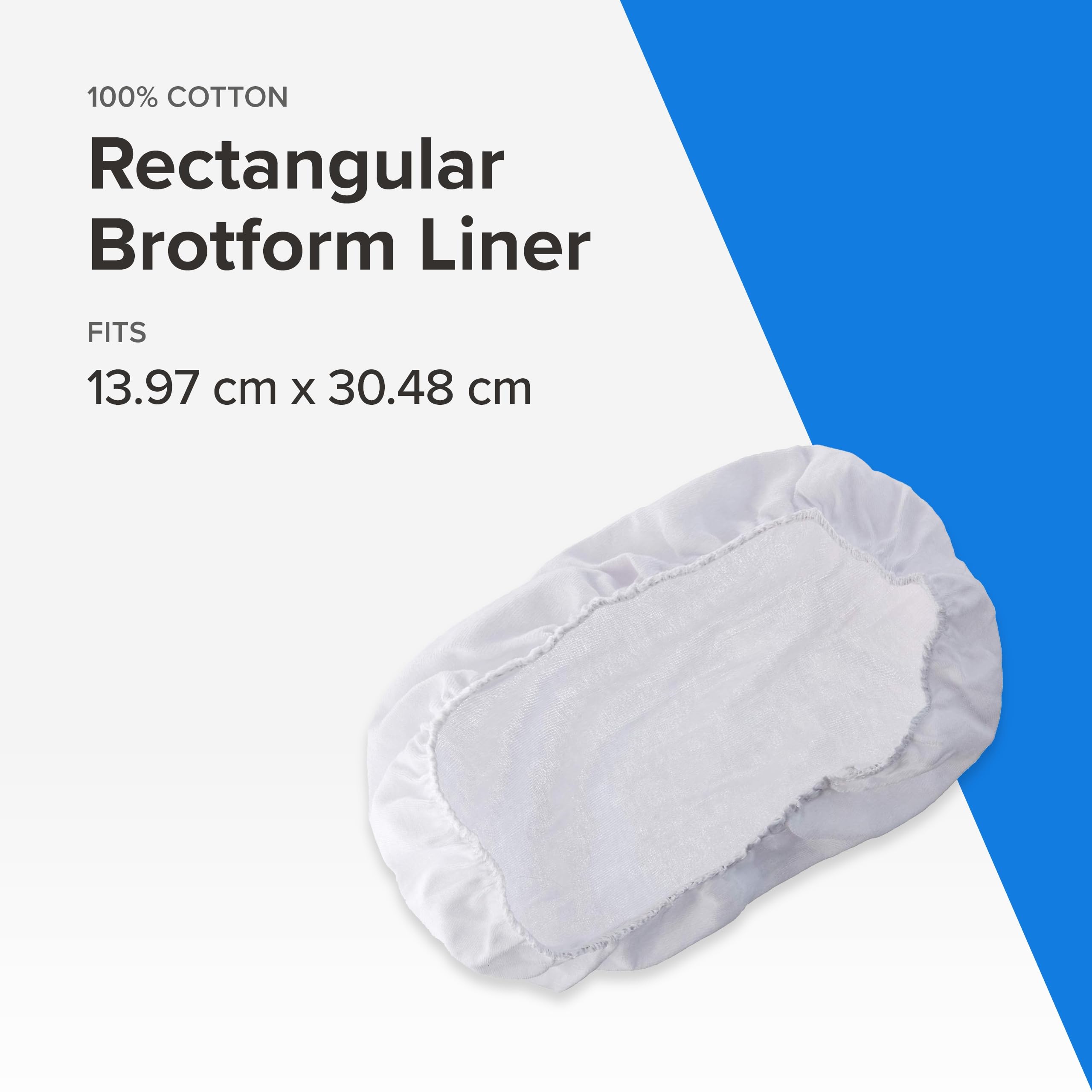 Frieling Brotform Liner Rectangular 12 X 5.5'', 100% Cotton