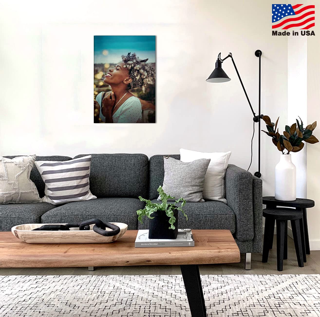 Signleader Canvas Prints With Your Photos, Canvas Pictures Custom Wall Art, Personalized Portrait Canvas Pictures - 16X24 Inches