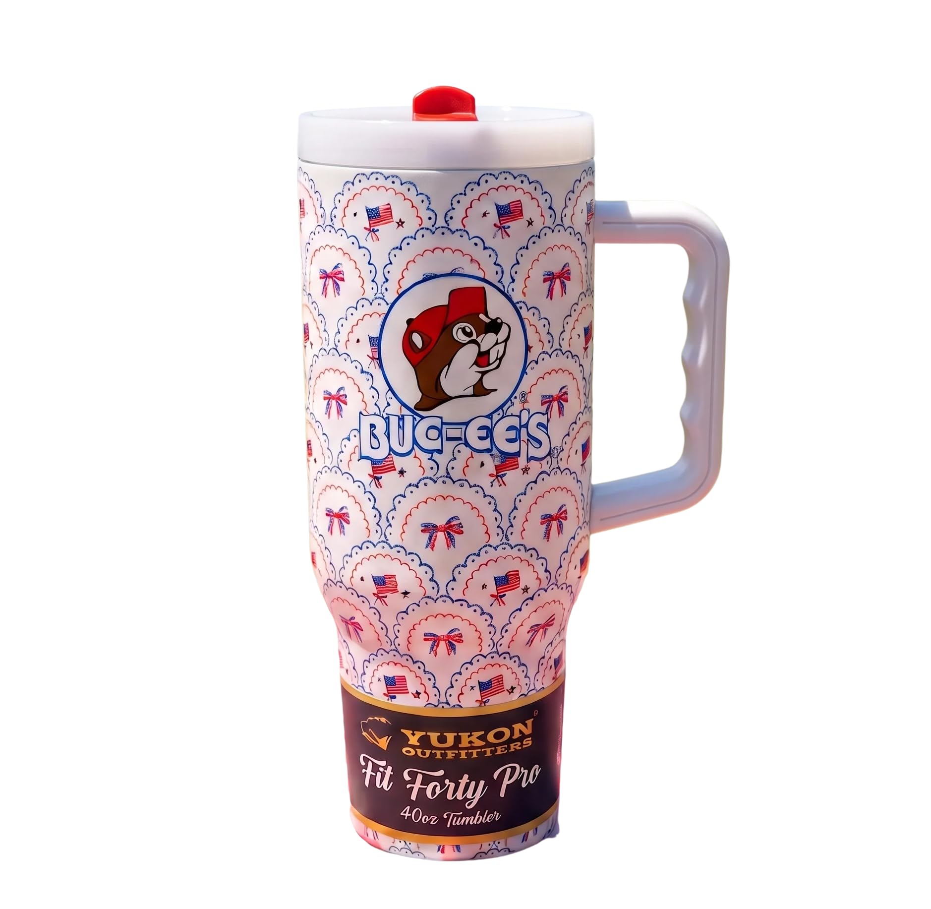 Bucees Fit Forty Pro 40oz Tumbler American Bows & Flags 2026