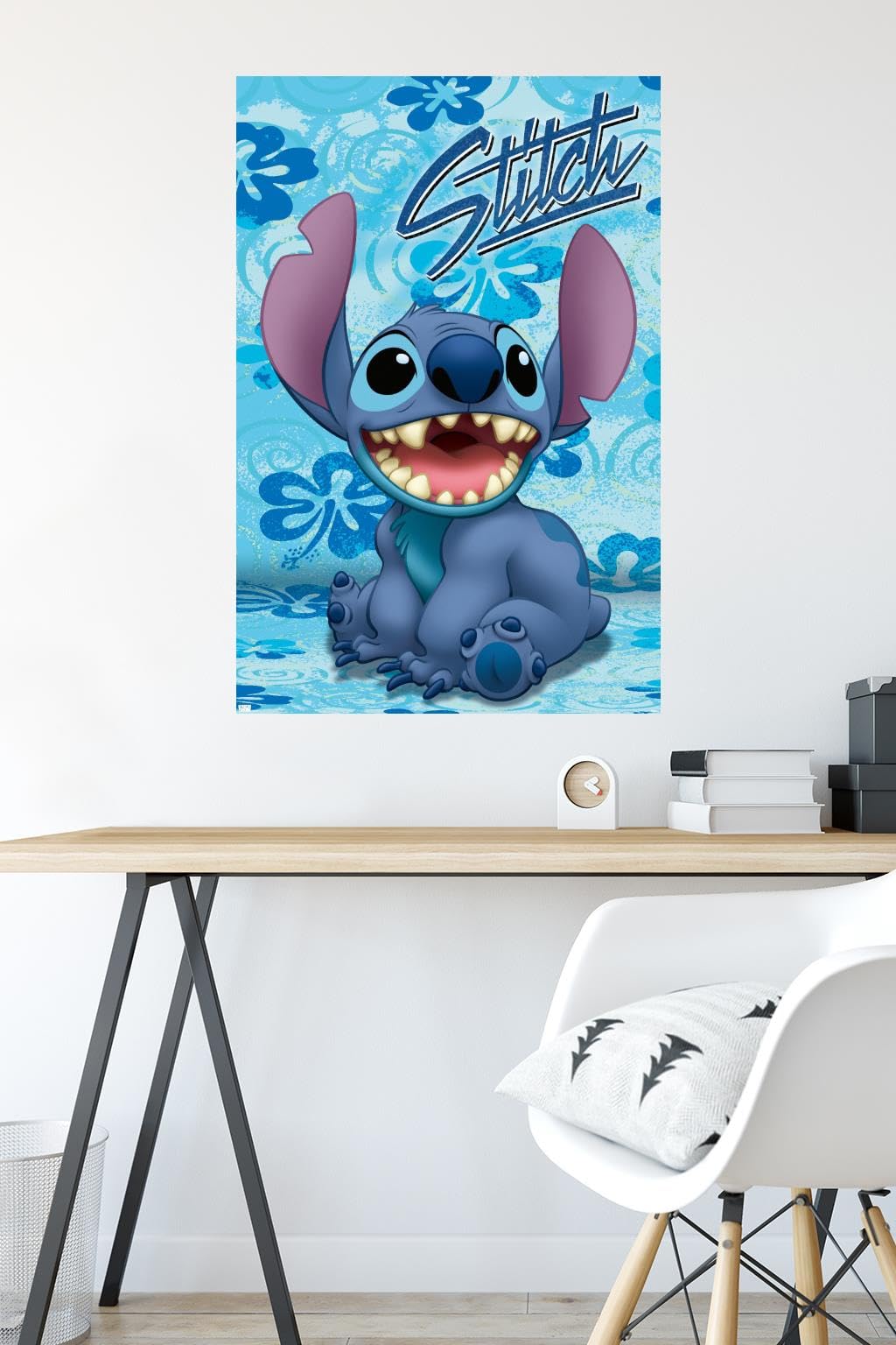 Trends International Lilo and Stitch Sitting Wall Poster, Unframed, 34L x 22.4W inches