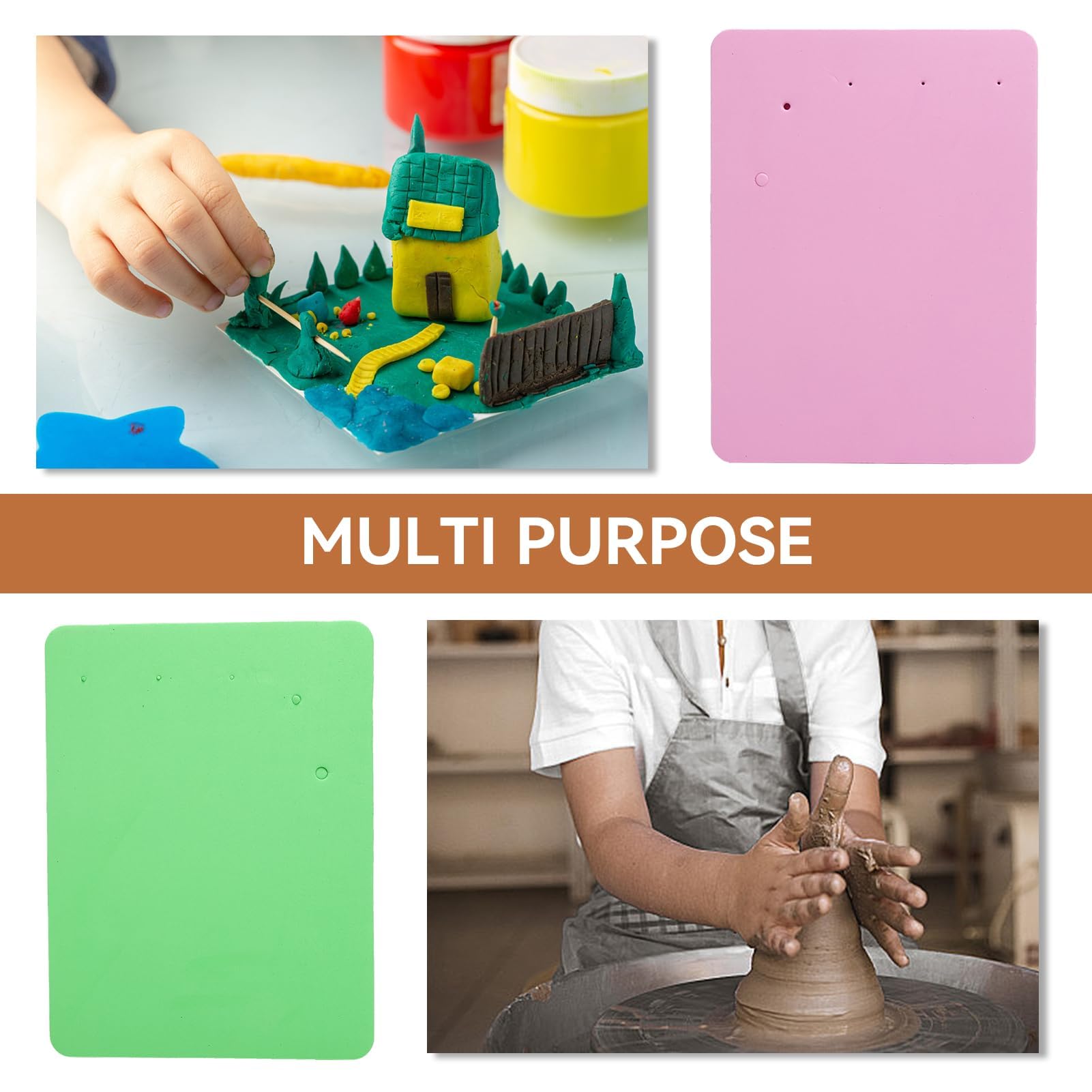 Fondant Cake Foam Pad, Fondant Foam Pad 5 Holes Silicone Sponge Mat Paste Fondant Cake Flower Drying Mat Modeling Tool Flower Ma