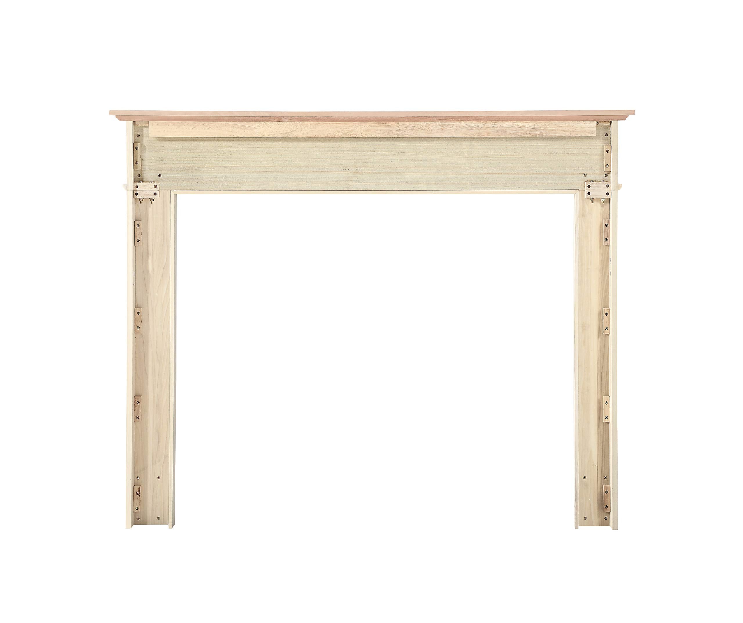 Pearl Mantels 111-50 Alamo Fireplace Mantel Surround, Interior Width 50'', Unfinished