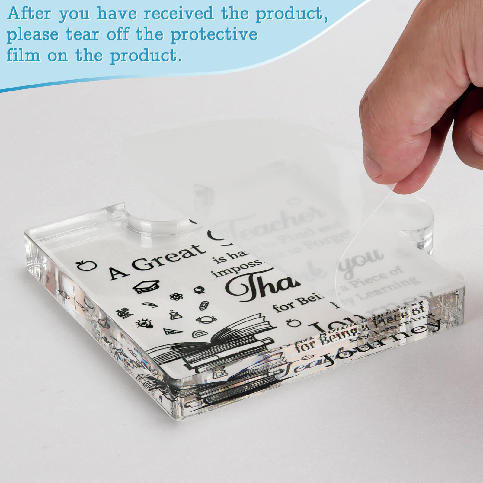 Happy Teachers Day Gift for Women Men, Gift for Teacher Puzzle-Shaped Acrylic Plaque Teachers Present, Male Gift Female Plaque G