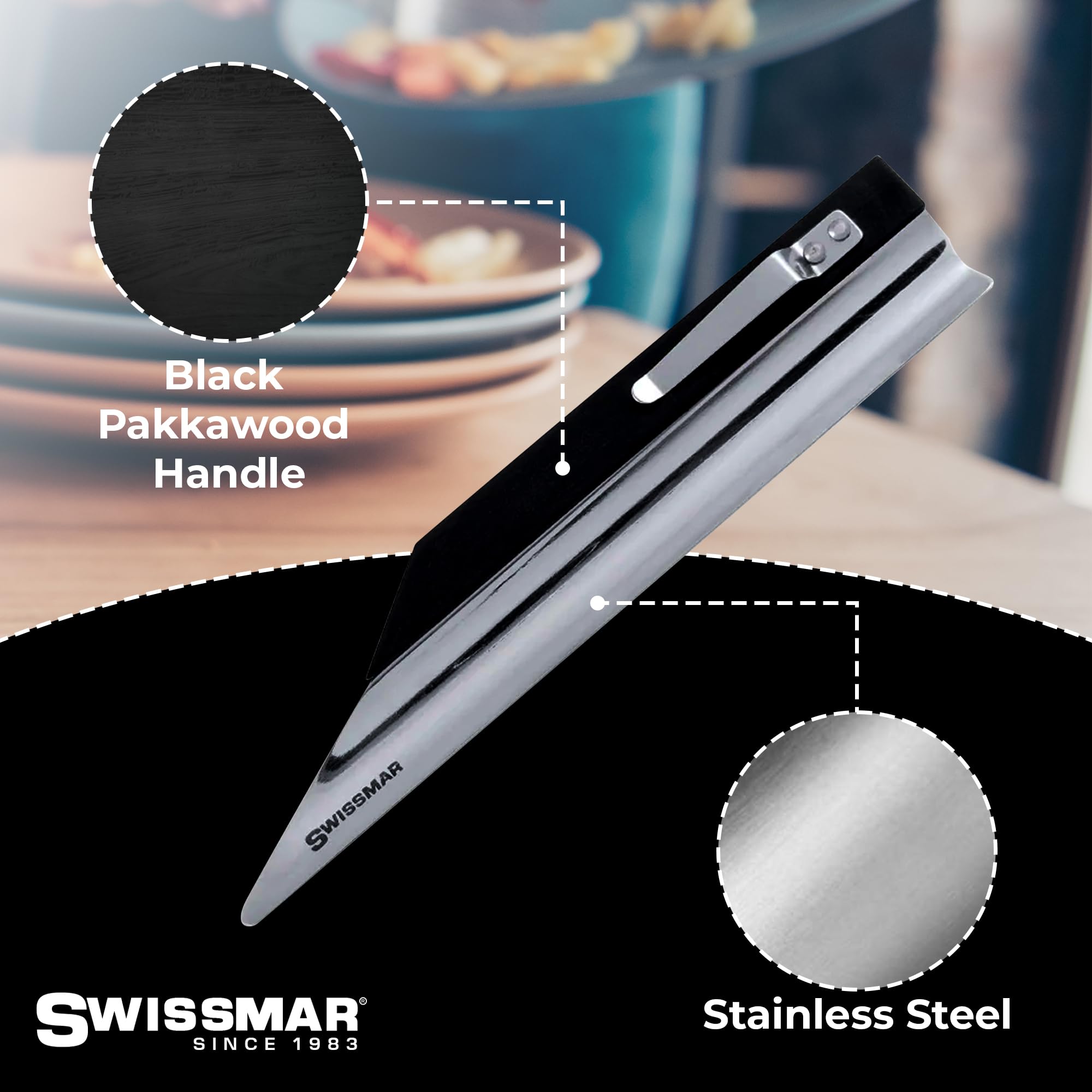 Swissmar Crumb Sweeper, Black Sandalwood