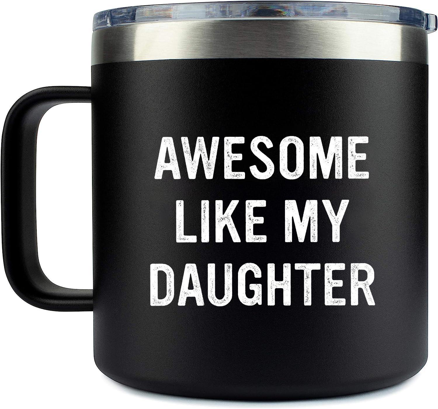 Edizzone Funny Mug for Dads Fathers Day Gift from Daughter Wife (Awesome Like My Daughter) Dad Gifts, Best Dad Birthday Gift - C