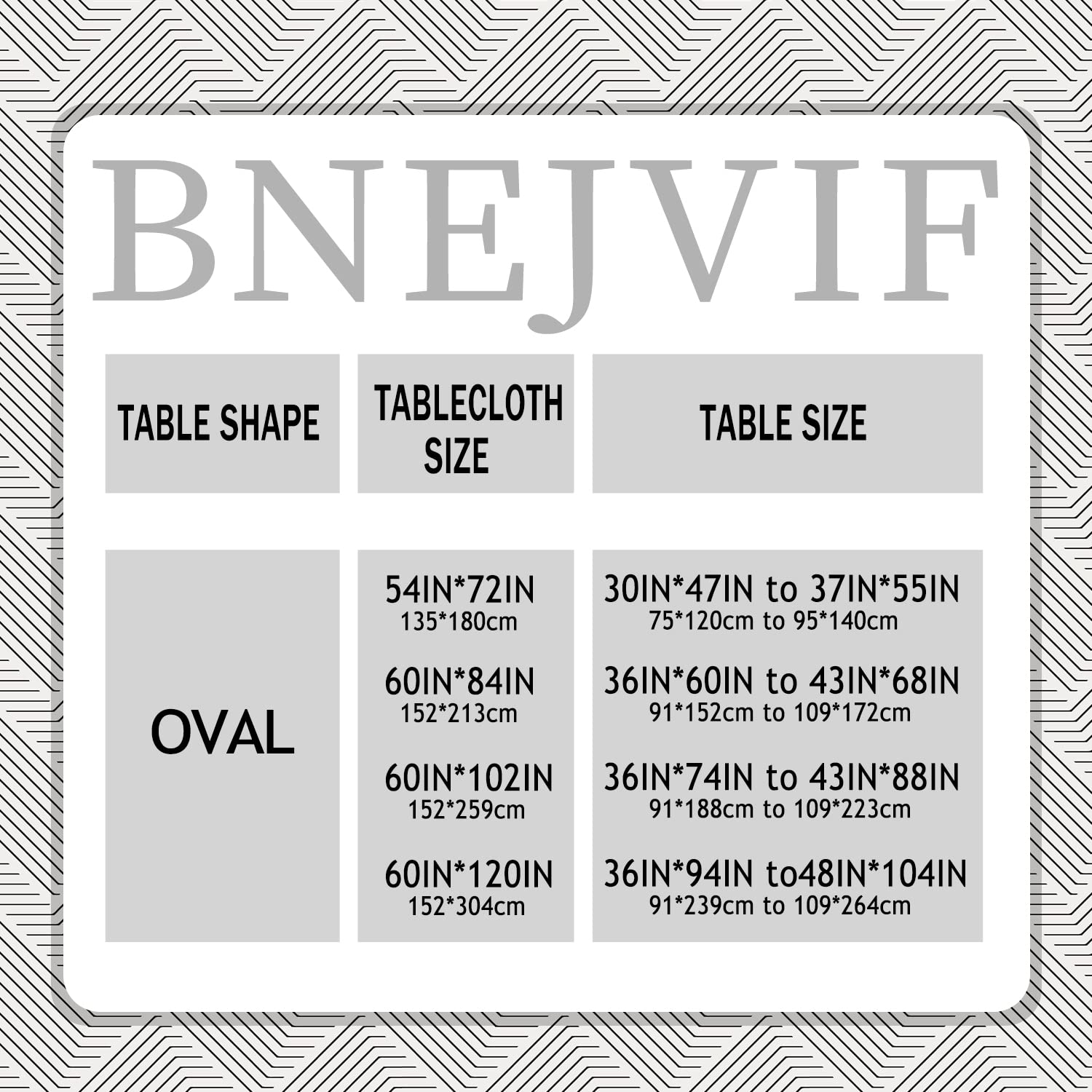 Bnejvif Oval Tablecloth, Modern Oval Tablecloth, Striped Tablecloth Indooroutdoor Waterproof Wrinkle Free Durable Oval Tableclot
