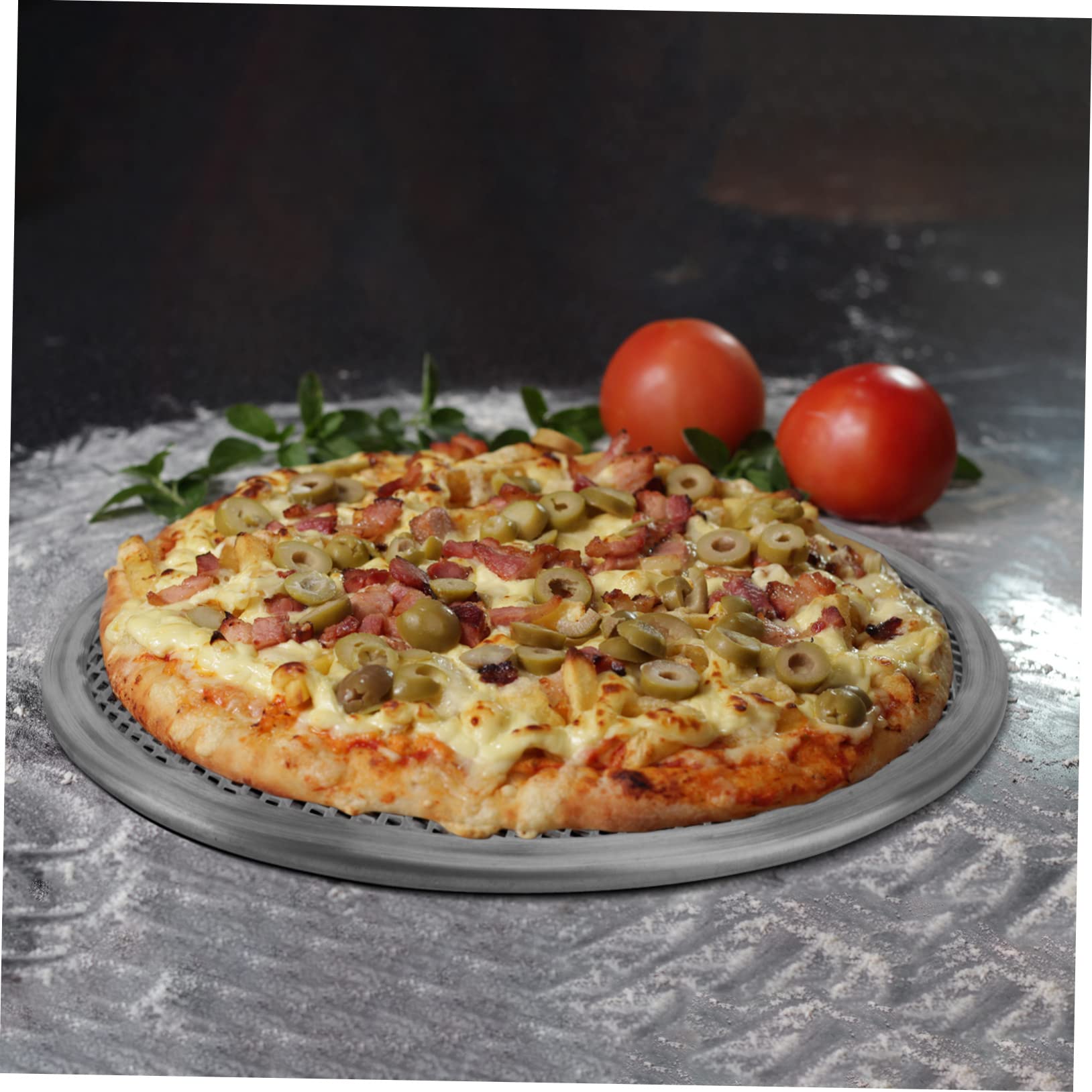 Kichouse Pizza Pan Pizza Oven For Grill Nonstick Bakeware Sets Pizza Screen 16 Inch Pizza Mesh Metal Pizza Baking Screen