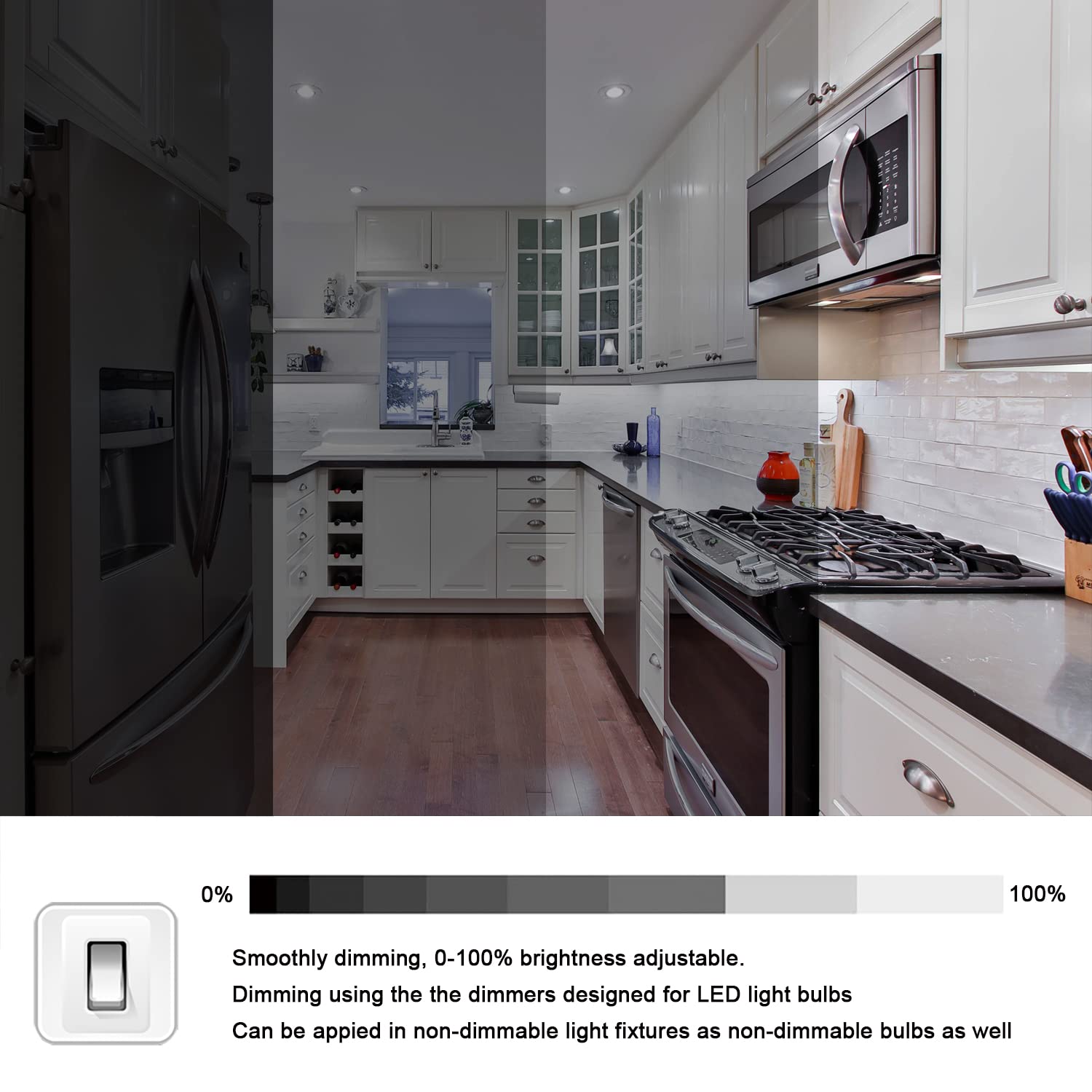 E17 Led Bulbs Dimmable 5W Microwave Over Stove Bulb, 40W Incandescent Equivalent, Daylight White 6000K, Fit For Whirlpool Maytag
