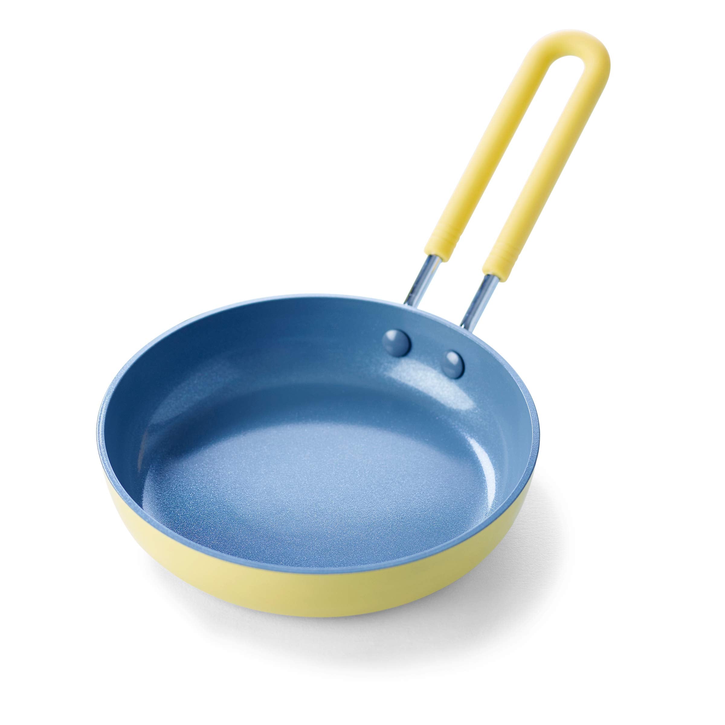 Greenpan Mini Healthy Ceramic Nonstick, 5'' Round Egg Pan, Pfas-Free, Dishwasher Safe, Stay Cool Handle, Yellow