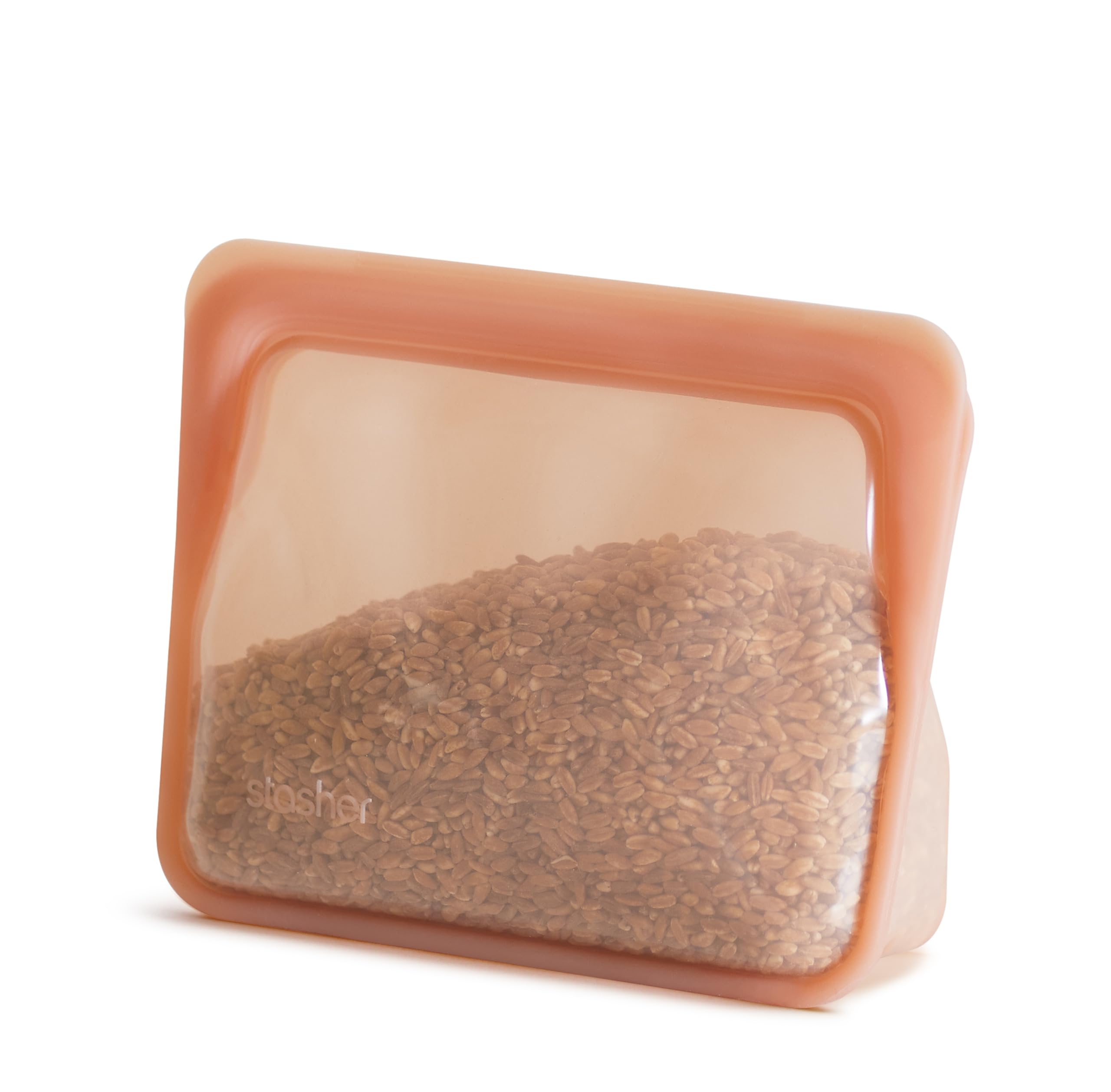 Stasher Silicone Reusable Storage Bag, Stand-Up Mini Bag, Reusable Freezer Bag, Microwave, Dishwasher, Oven Safe, Sous Vide, Eco