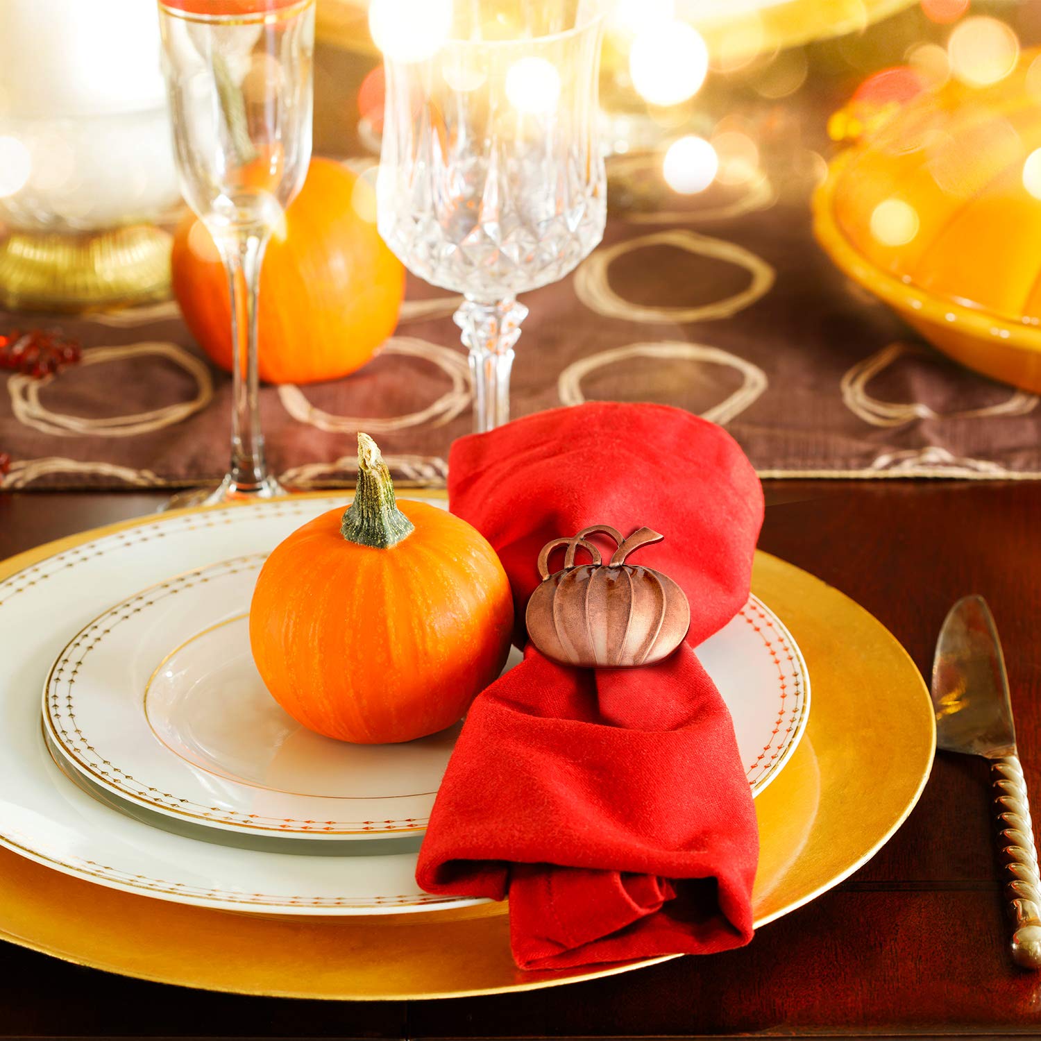 Pumpkin Napkin Ring Holders Thanksgiving Halloween Napkin Rings Fall Napkin Ring Holders Pumpkin Dinner Tables Rings For Thanksg
