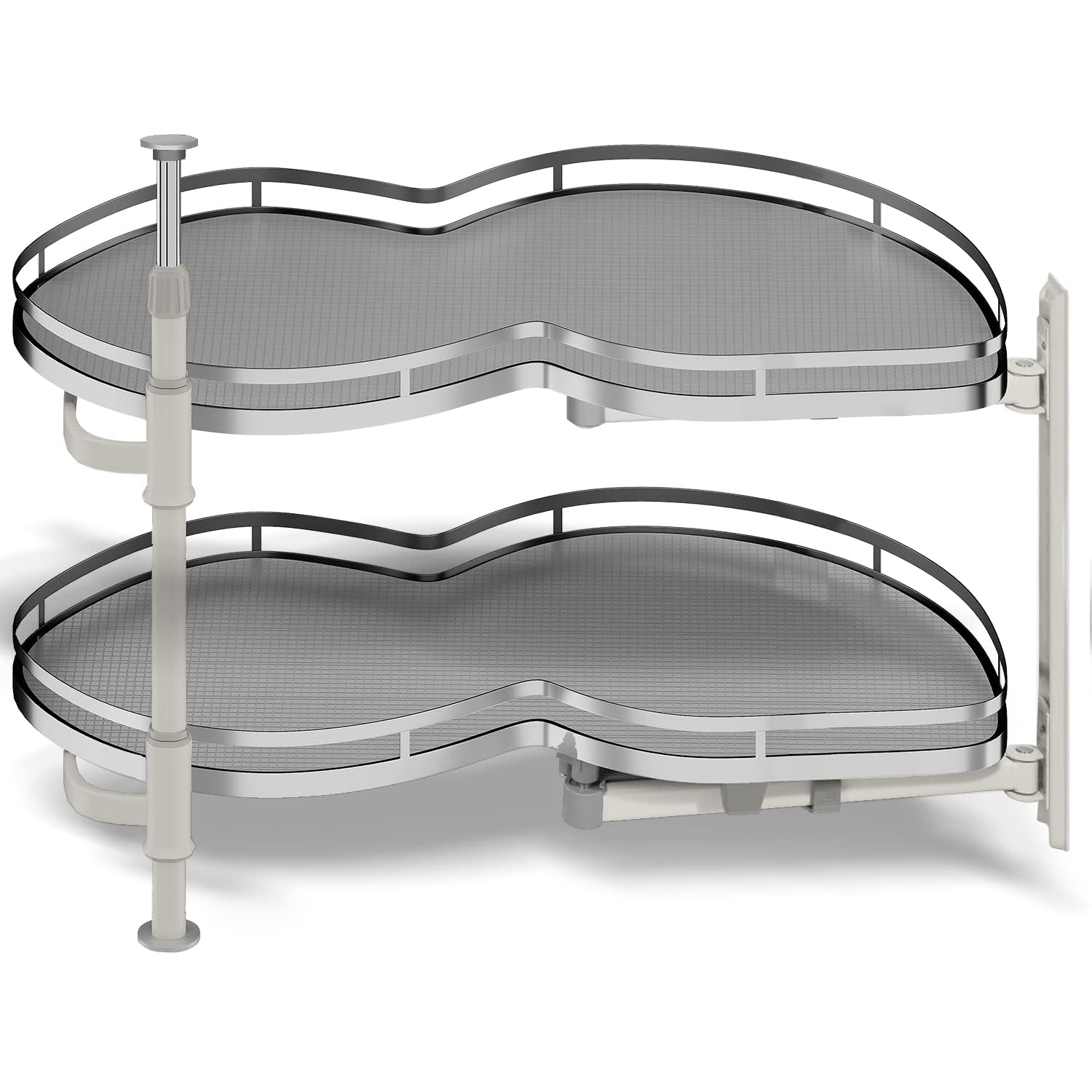 Blind Corner Cabinet Pull Out Organizer, Soft Close Swing Right Pull Out Cabinet Organizer 30inch, Corner Cabinet Lazy Susan for