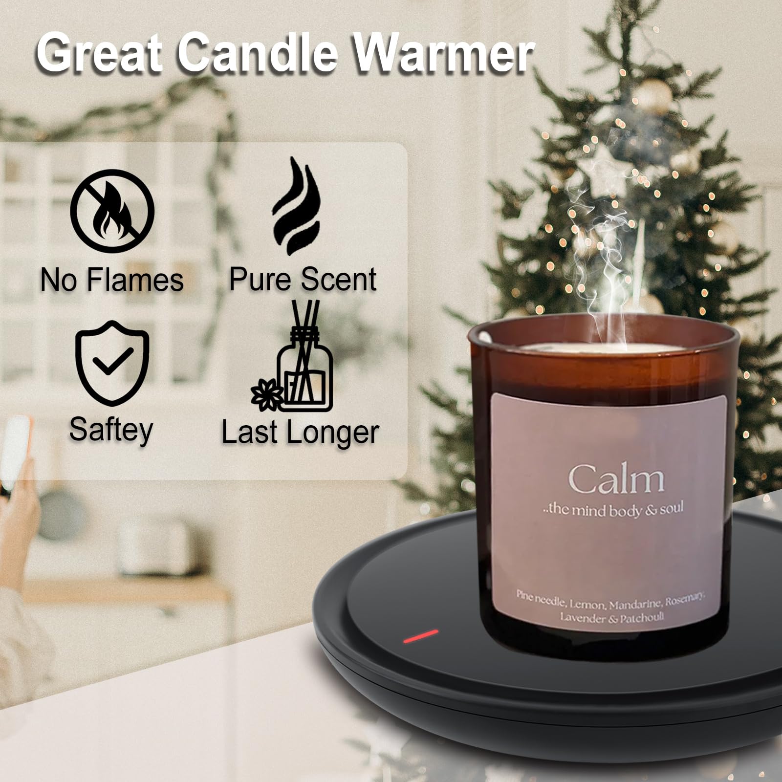 Candle Warmer, Coffee Warmer For Desk, Coffee Mug Warmer, Coffee Cup Warmer With Auto Shut Off