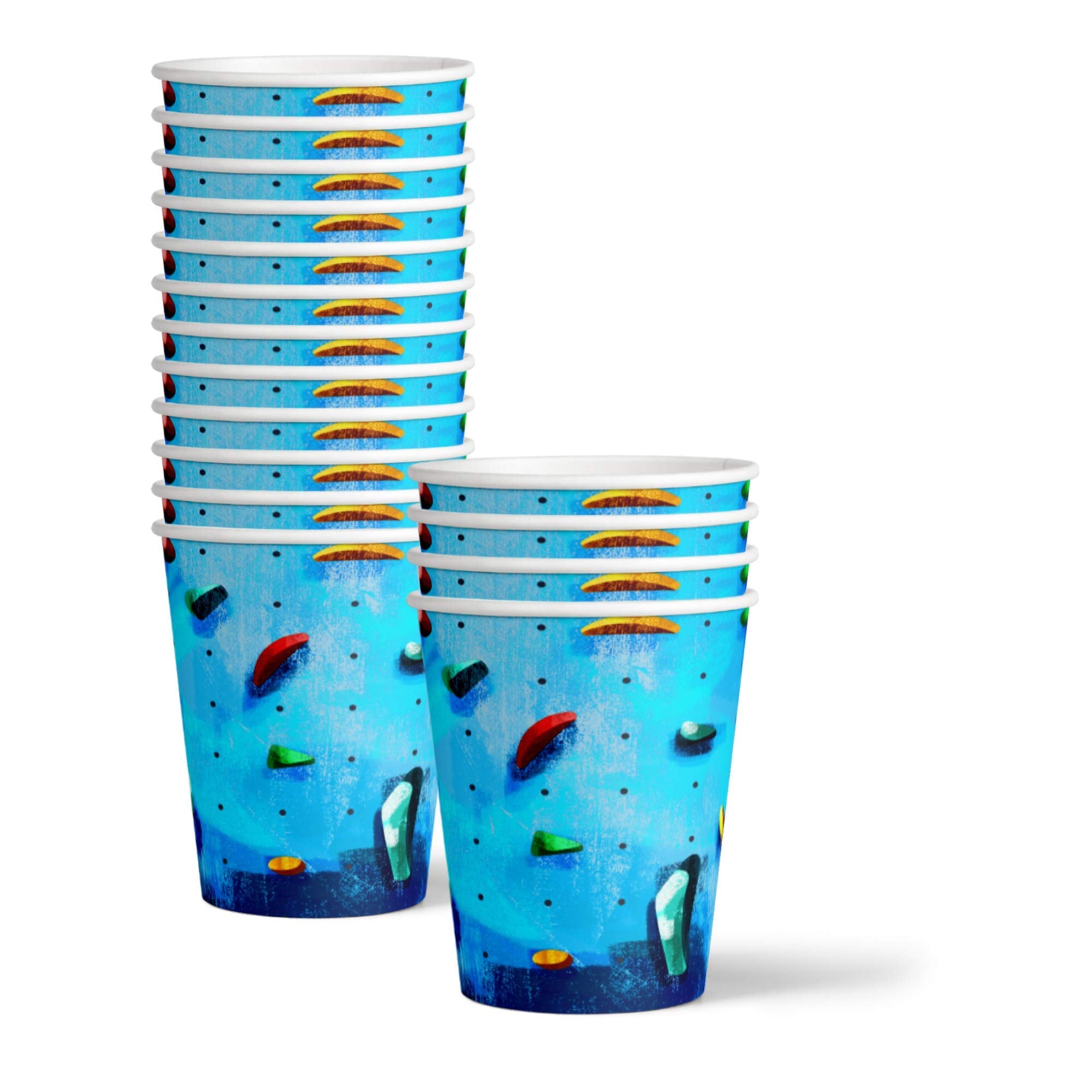 Rock Climbing Party Supplies Set Plates Napkins Cups Tableware Kit for 16