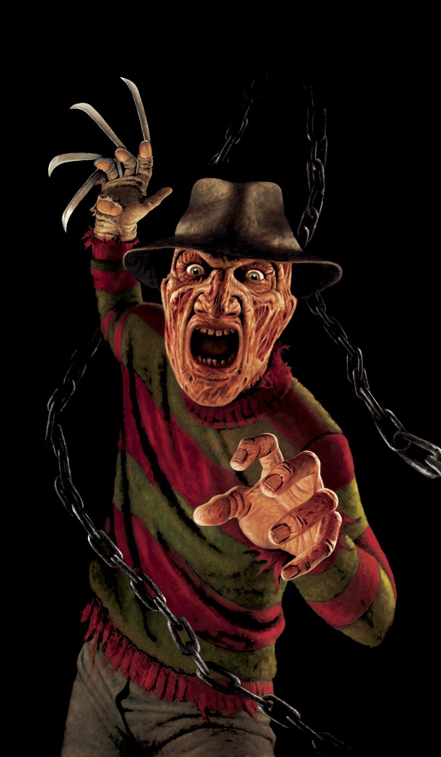 Nigtmare On Elm St Freddy Krueger Full Size Halloween Window Sticker