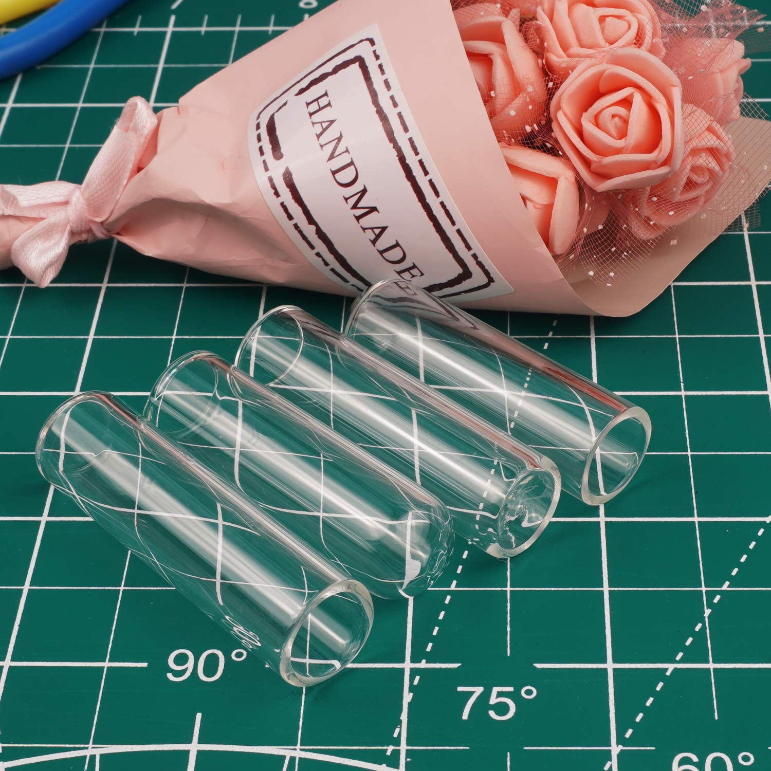 Weliu 0.59 Inches Glass Straw Cap Fit The Tumblers With Lids And Straws, Straw Cover Clear, Keeps All The Dust Out, Healthy, Reu