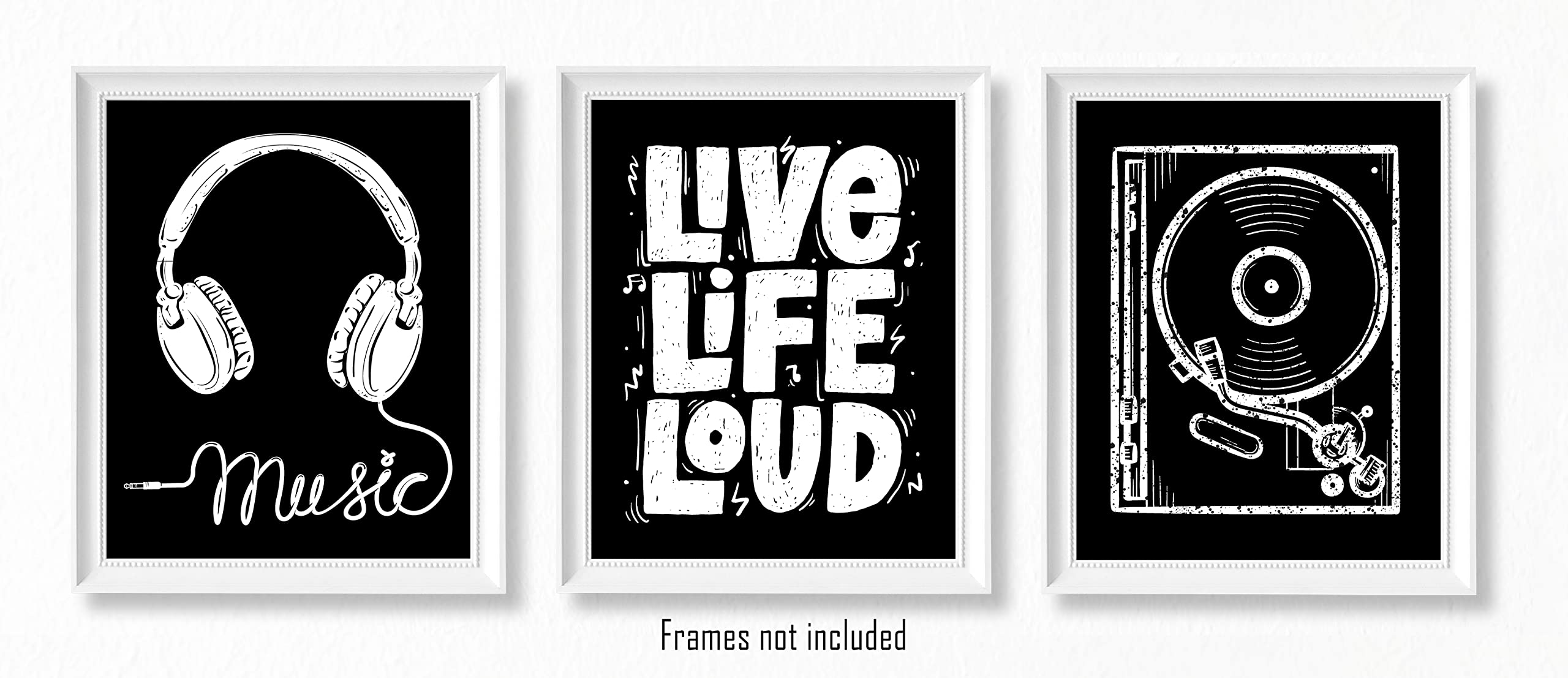 Brooke & Vine Hip Hop 90S Music Posters Wall Art Prints (Unframed 8 X 10) Vintage Vinyl Retro Color Block Bathroom Wall Decor, R