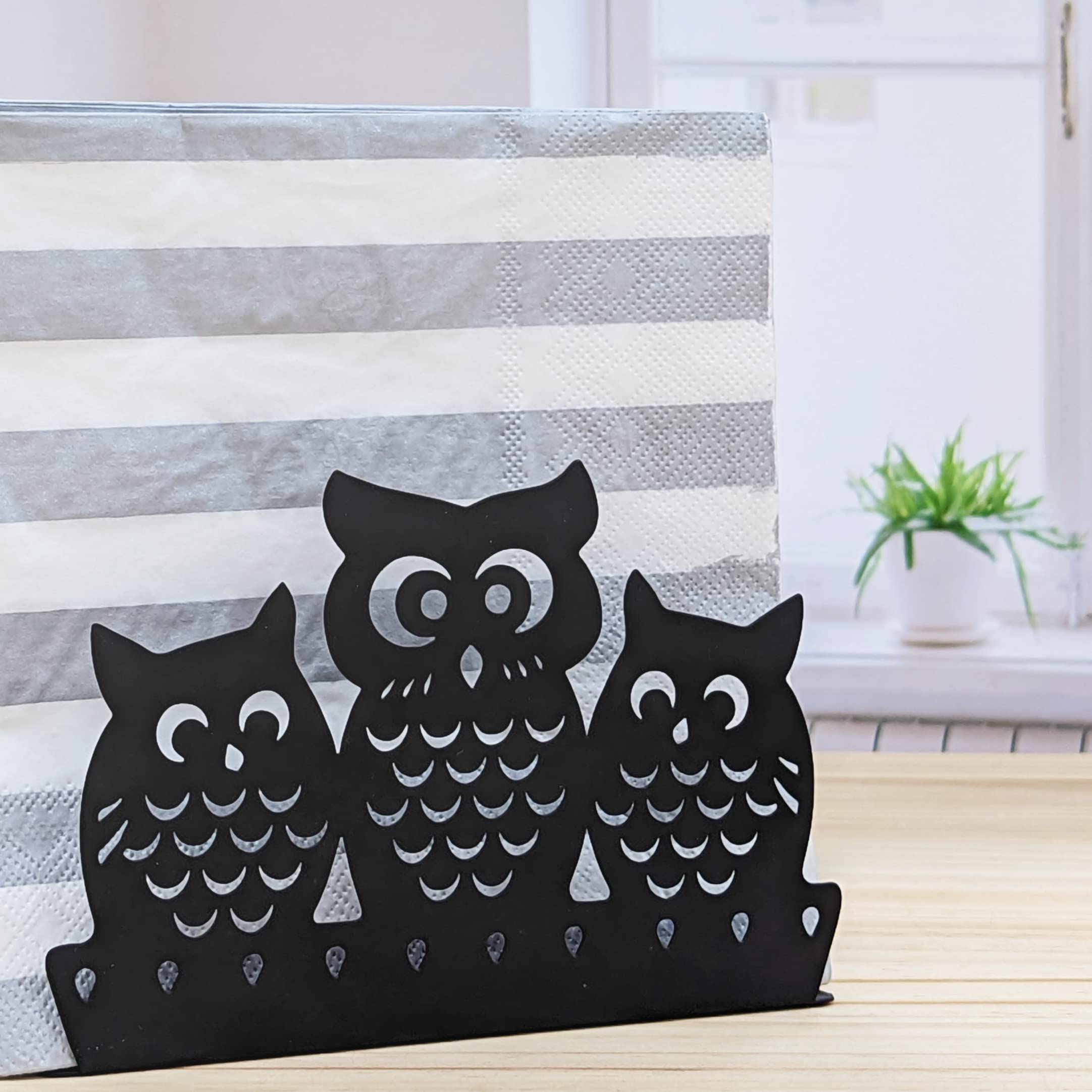 Mango Steam Napkin Holder (Owl  Black)