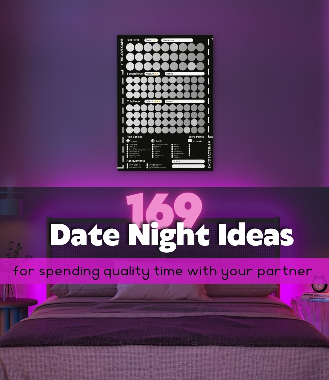 #Thelovegame Wellguide Scratch Off Poster 169 Date Night Ideas And Conversations A Perfect Addition And Decoration For The Bedro