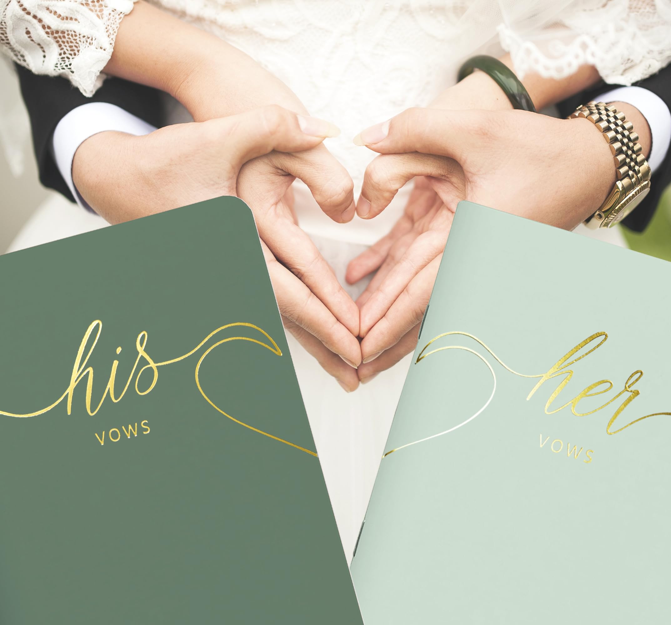Lssh Gmbh Wedding Vow Books,Original Vow Books His And Hers,Perfect Wedding Essentials For Your Wedding Day,28 Pages,5.5'' X 4''