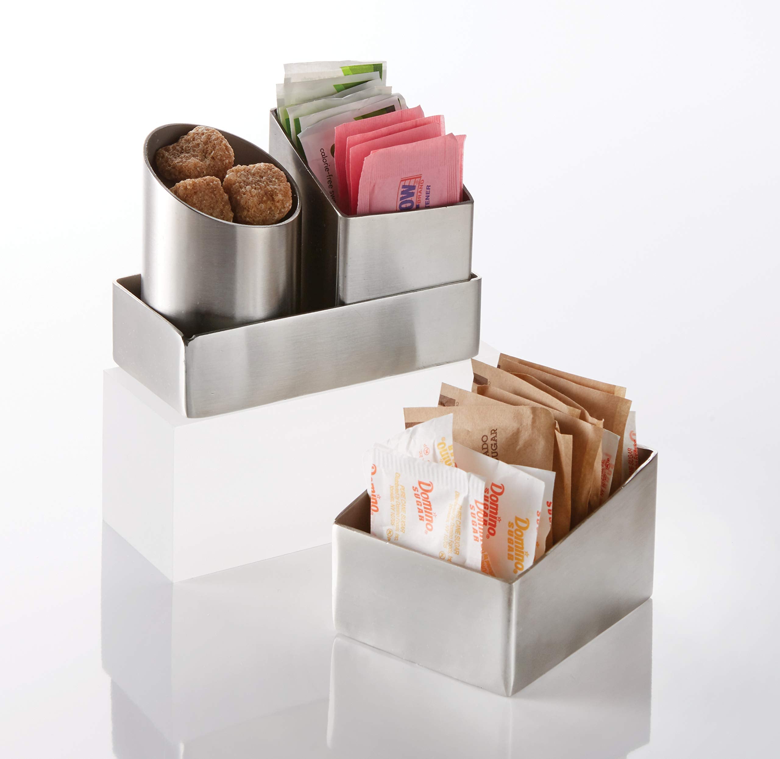 American Metalcraft Sqssph2 Sugar Packet Holders, 2.05'' Length X 2'' Width, Silver