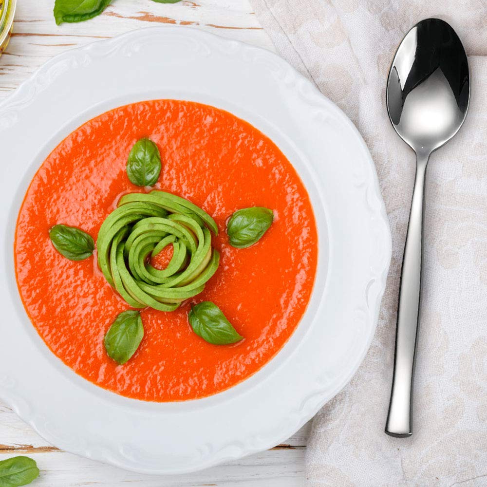 Idotry 12-Piece Stainless Steel Dinner Spoons, 7.96 Inches