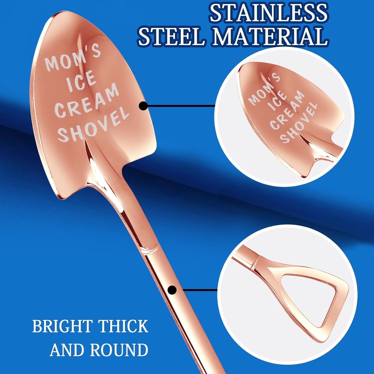 Gifts for Mom from Daughter Son Kids Mothers Day Gifts from Kids. MOM Birthday Gifts Ice Cream Spoon Scoop for Ice Cream Lovers,