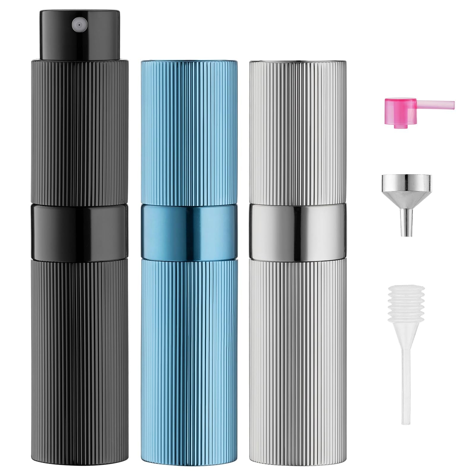 Lisapack Perfume Travel Refillable Bottle: Atomizer Cologne Spray For Men Portable - Mini Sprayer Empty For Refill - Small Size