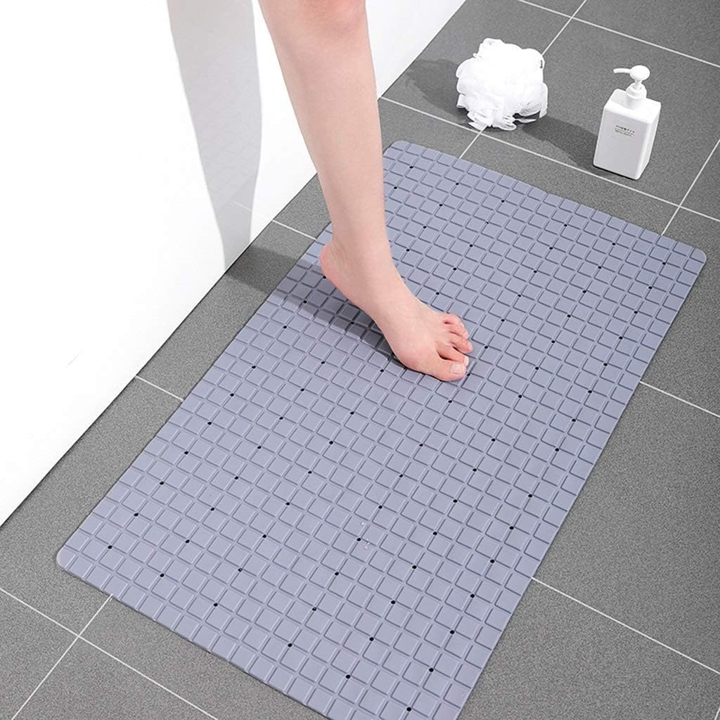 GNOLY Shower Mats for Bathroom Anti Slip with Suction Cups and Drain Holes Bath Mat for Tub, PVC Floor Mat for Bathroom, Kitchen