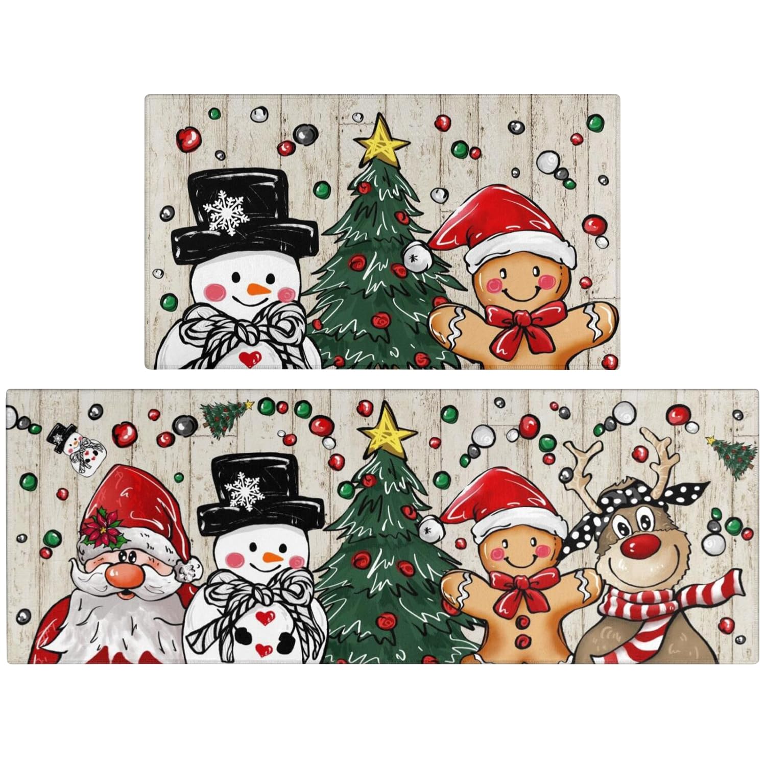 Fall Thanksgiving Pumpkin Kitchen Rugs Set of 2,Pumpkin Spice Coffee Farmhouse Floor Mats and Rugs Non Skid Washable for Autumn 