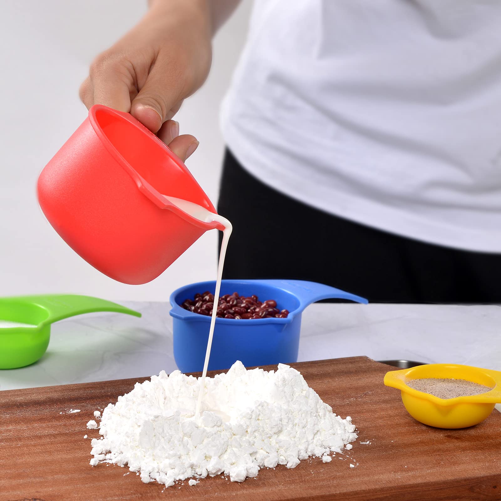 Dotinghux Measuring Cups Set Of 7, Assorted Colors
