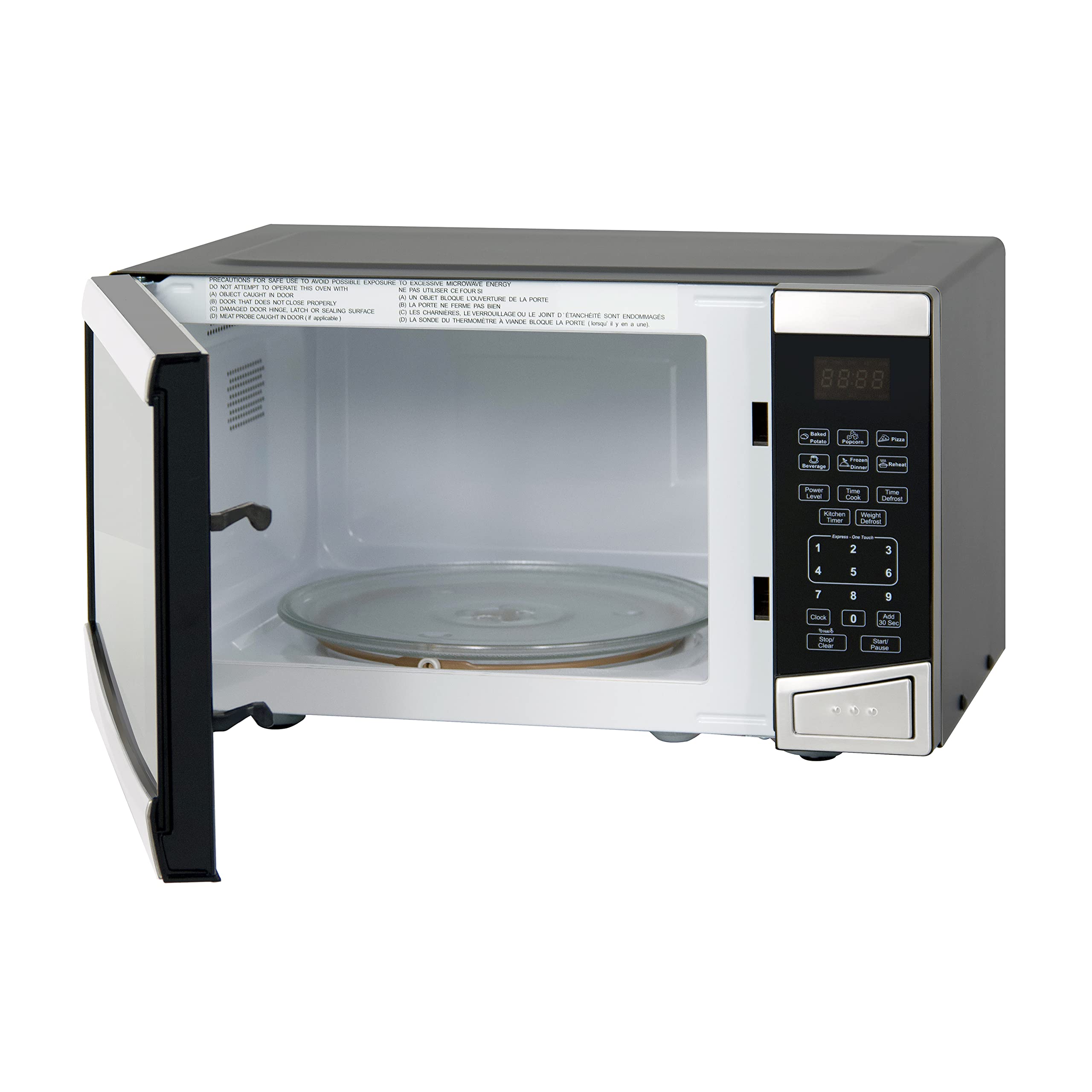 Avanti Mt09V3S Microwave Oven 900-Watts Compact With 10 Power Levels And 6 Pre Cooking Settings, Speed Defrost, Electronic Contr
