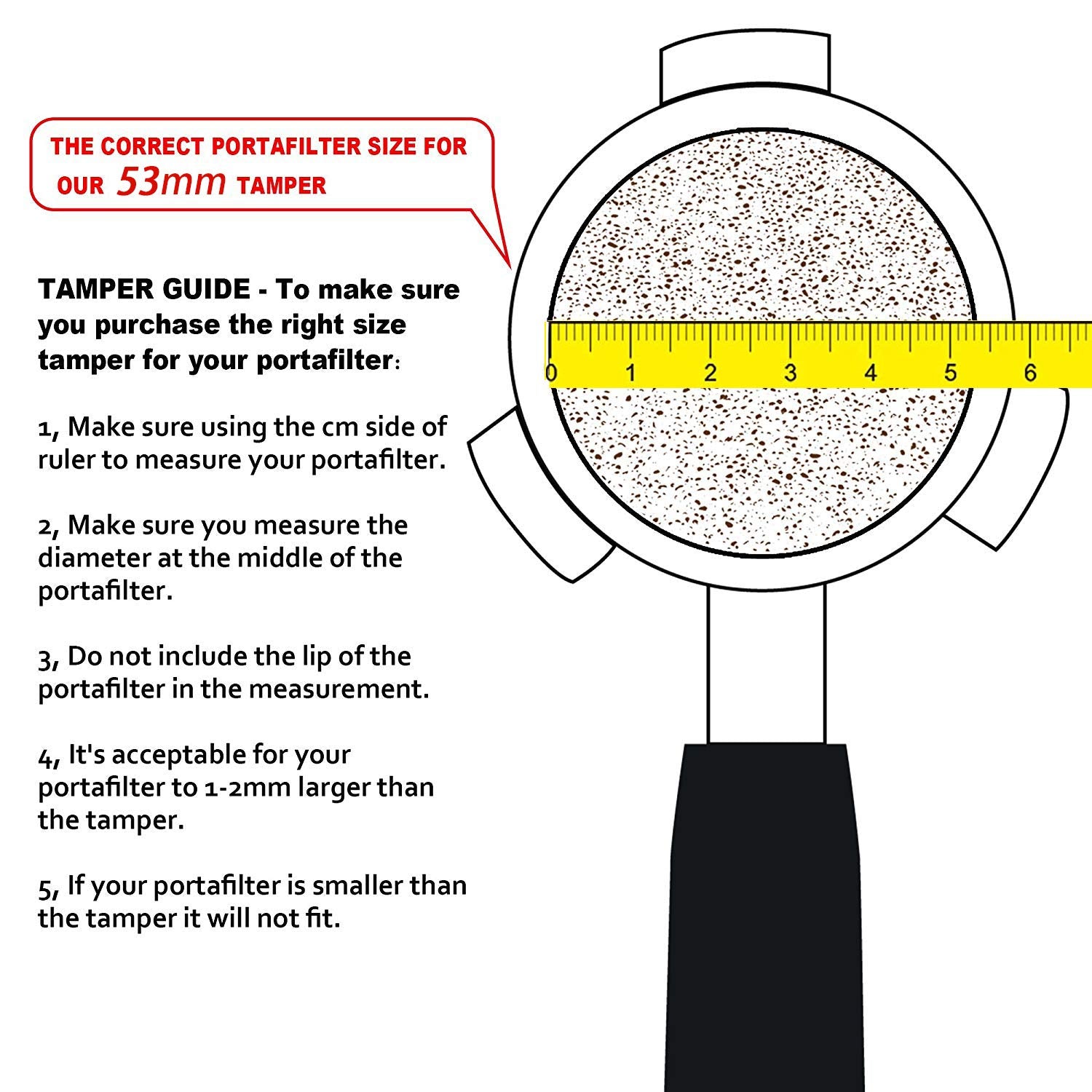 Diguo Elegance Wooden Coffee Tamper. Flat Espresso Tamper For 53Mm Portafilter. Stainless Steel Flat With Height Adjustable Wood