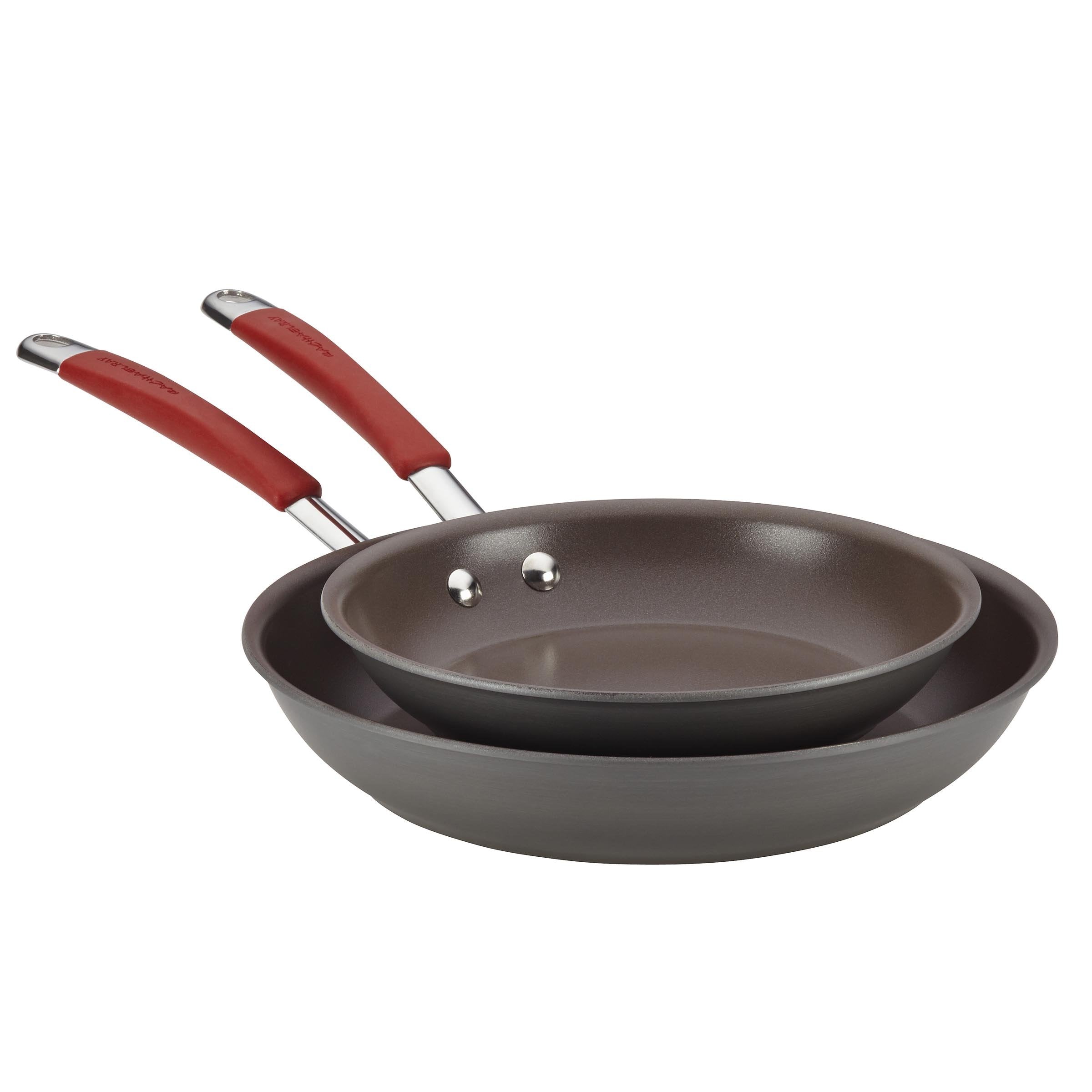 Rachael Ray 87633 Cucina Hard Anodized Nonstick Frying Pan Set / Fry Pan Set / Hard Anodized Skillet Set - 9.25 Inch And 11.5 In